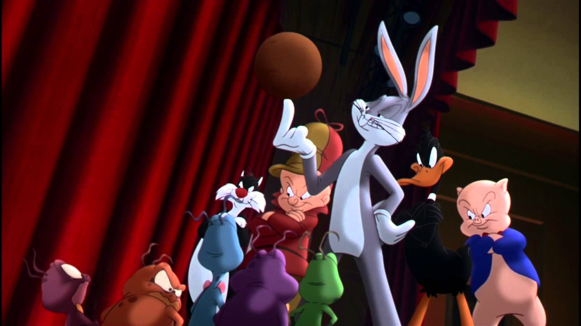 Bugs Bunny Looney Tunes basket, Warner Bros, 1920x1080 Full HD, Laptop