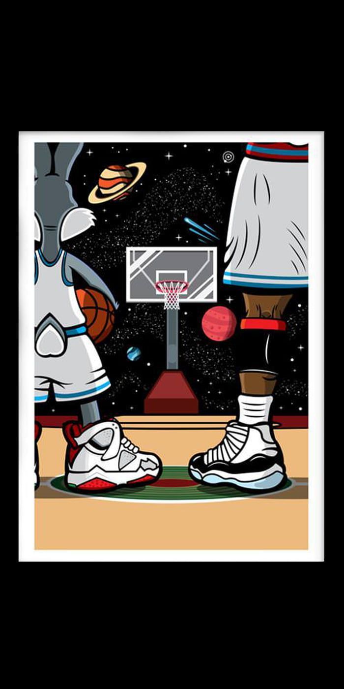 Space Jam personaggi basket, 700x1400 Verticale, Telefono