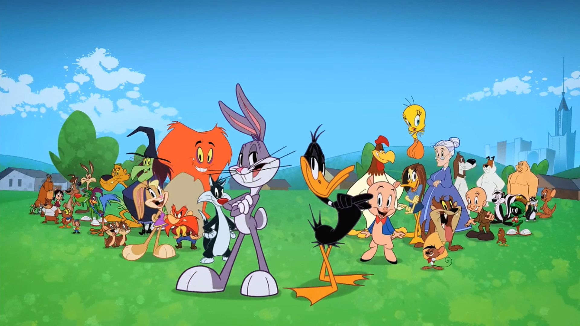 Personaggi Looney Tunes gruppo prato, 1920x1080 1080p, PC Desktop