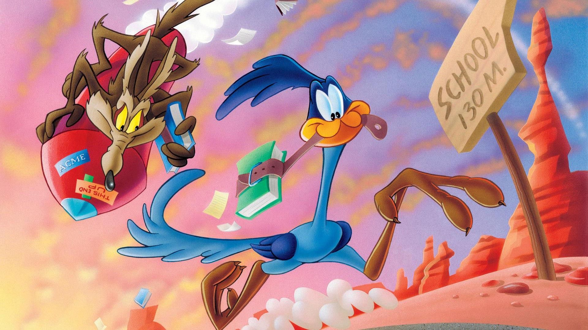 Road Runner e Wile Coyote, 1920x1080 Full HD, Monitor Gaming