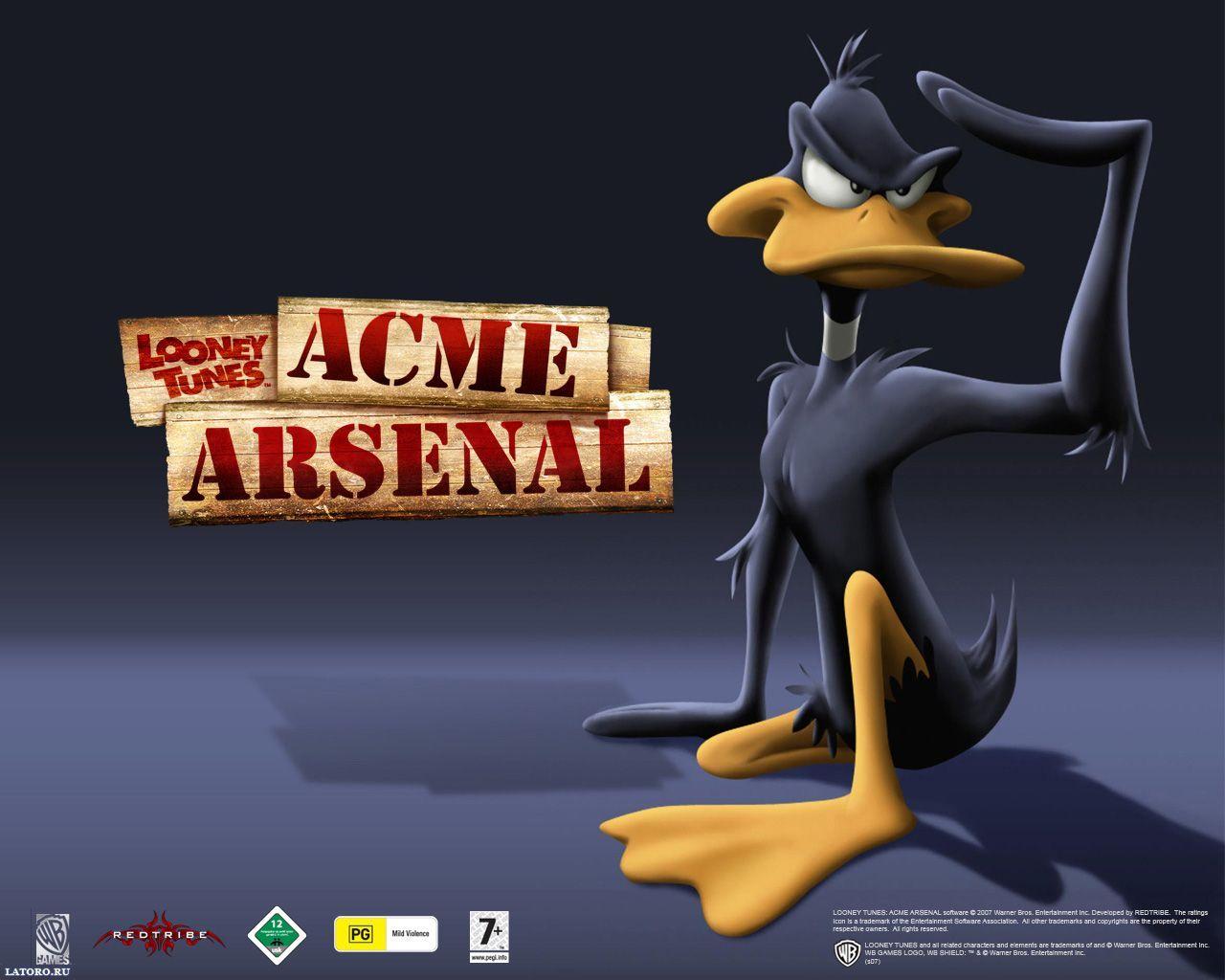 Daffy Duck Acme Arsenal, calcio, 1280x1024 HD, Desktop