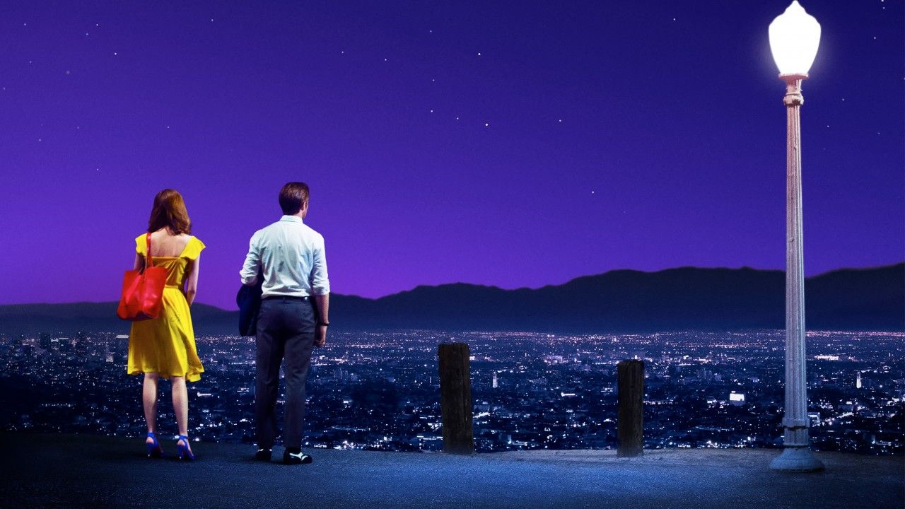 La La Land coppia veduta città, 1280x720 HD, Desktop