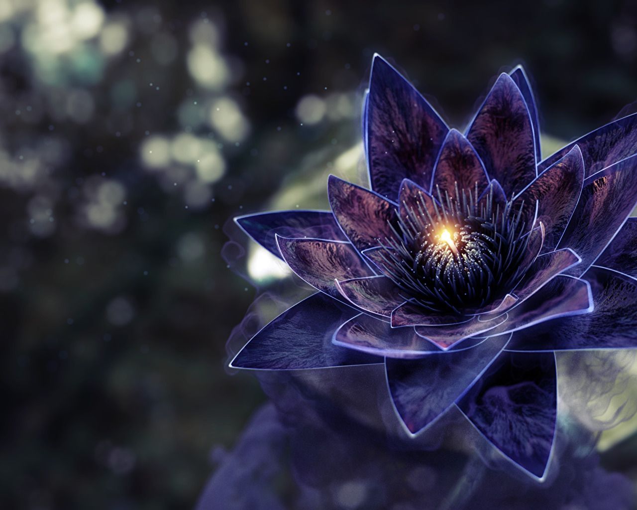 Loto Nero fiore Magic, 1280x960 HD, Notebook Gaming