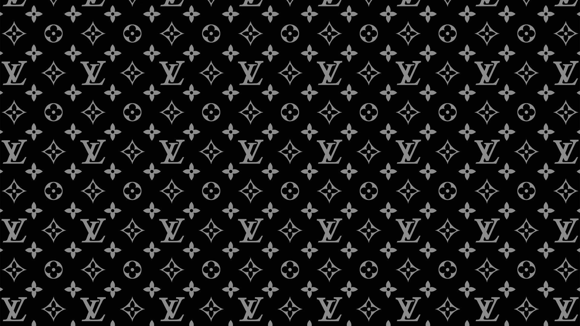 Pattern monogramma Louis Vuitton nero, 1920x1080 Full HD 1080p, Laptop