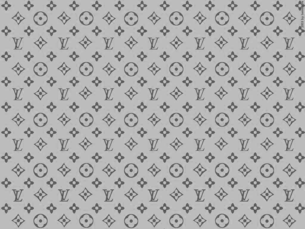 Pattern monogramma Louis Vuitton grigio, 1024x768 HD, Desktop