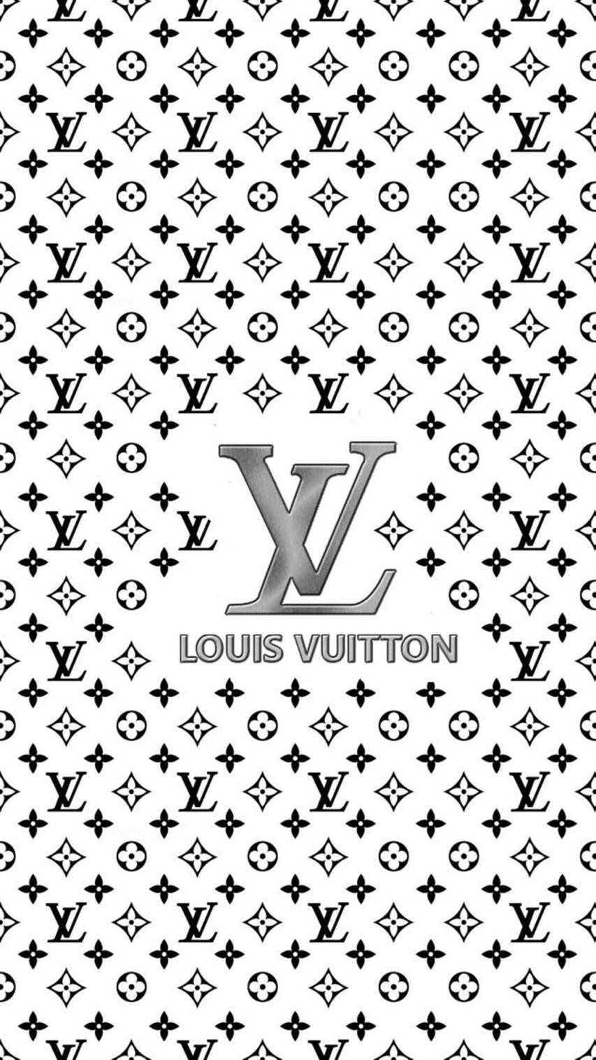 Louis Vuitton monogram bianco nero, 853x1517 Full HD Verticale, Smartphone