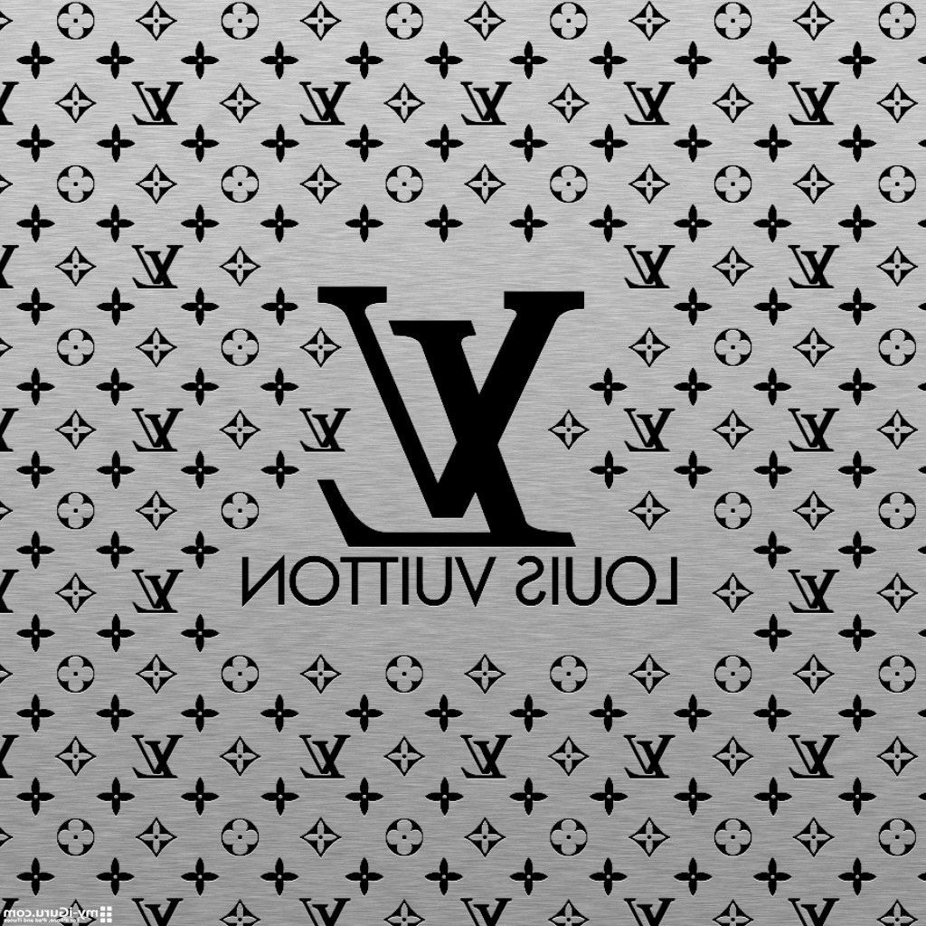 Logo Louis Vuitton monogramma grigio, 1024x1024 HD, Desktop