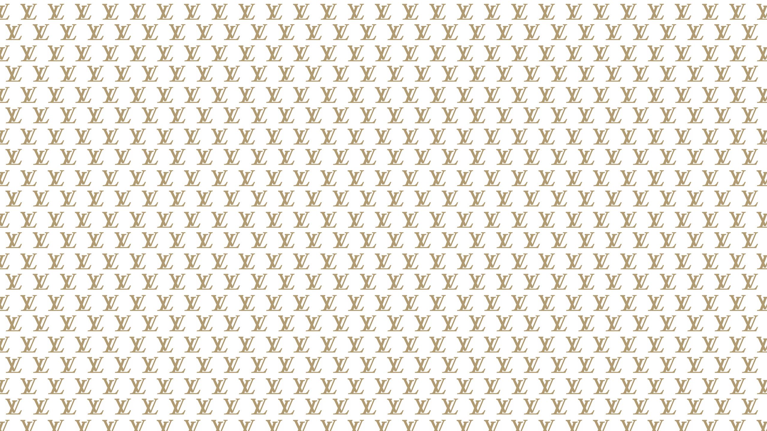 Louis Vuitton pattern bianco, 2560x1440 2K, Monitor Gaming