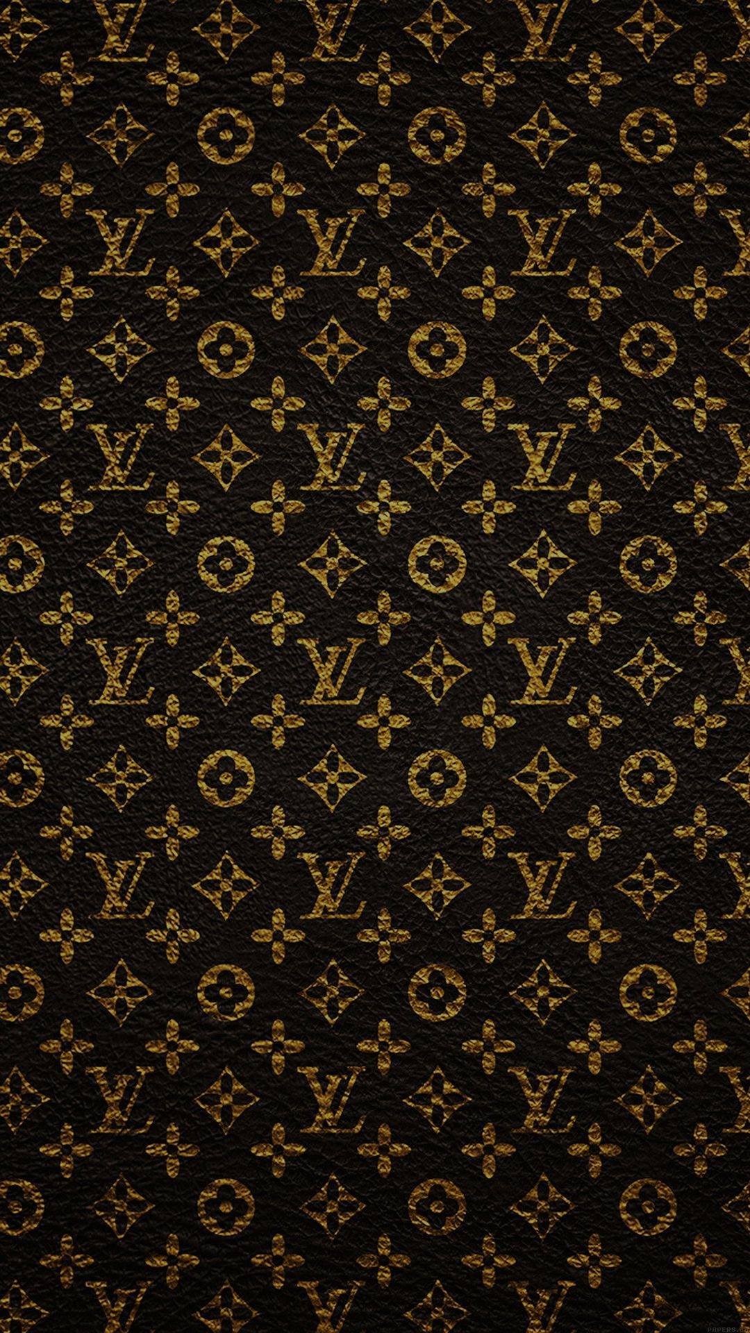 Louis Vuitton pattern monogram nero, 1080x1920 Full HD Verticale, iPhone Air