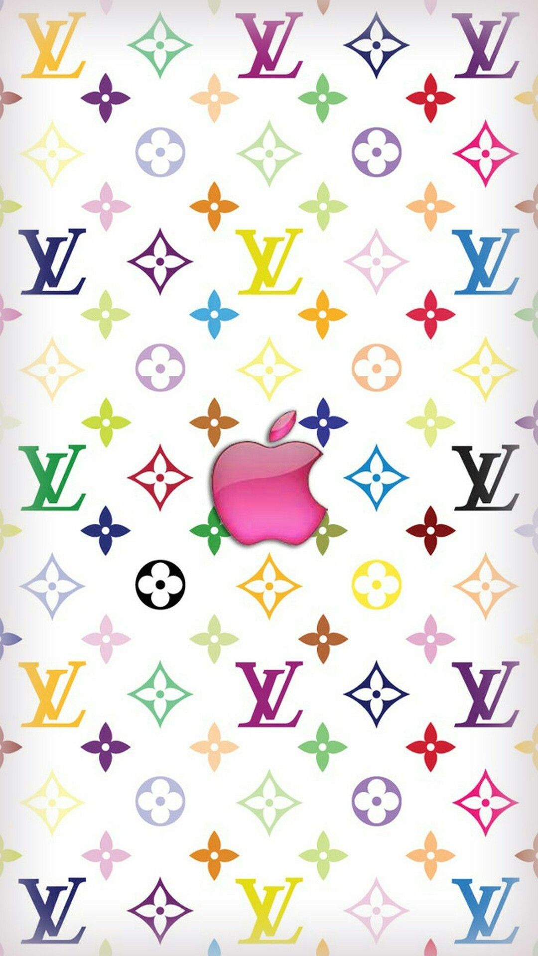 Monogramma Louis Vuitton colorato, 1080x1920 Verticale, iPhone Plus