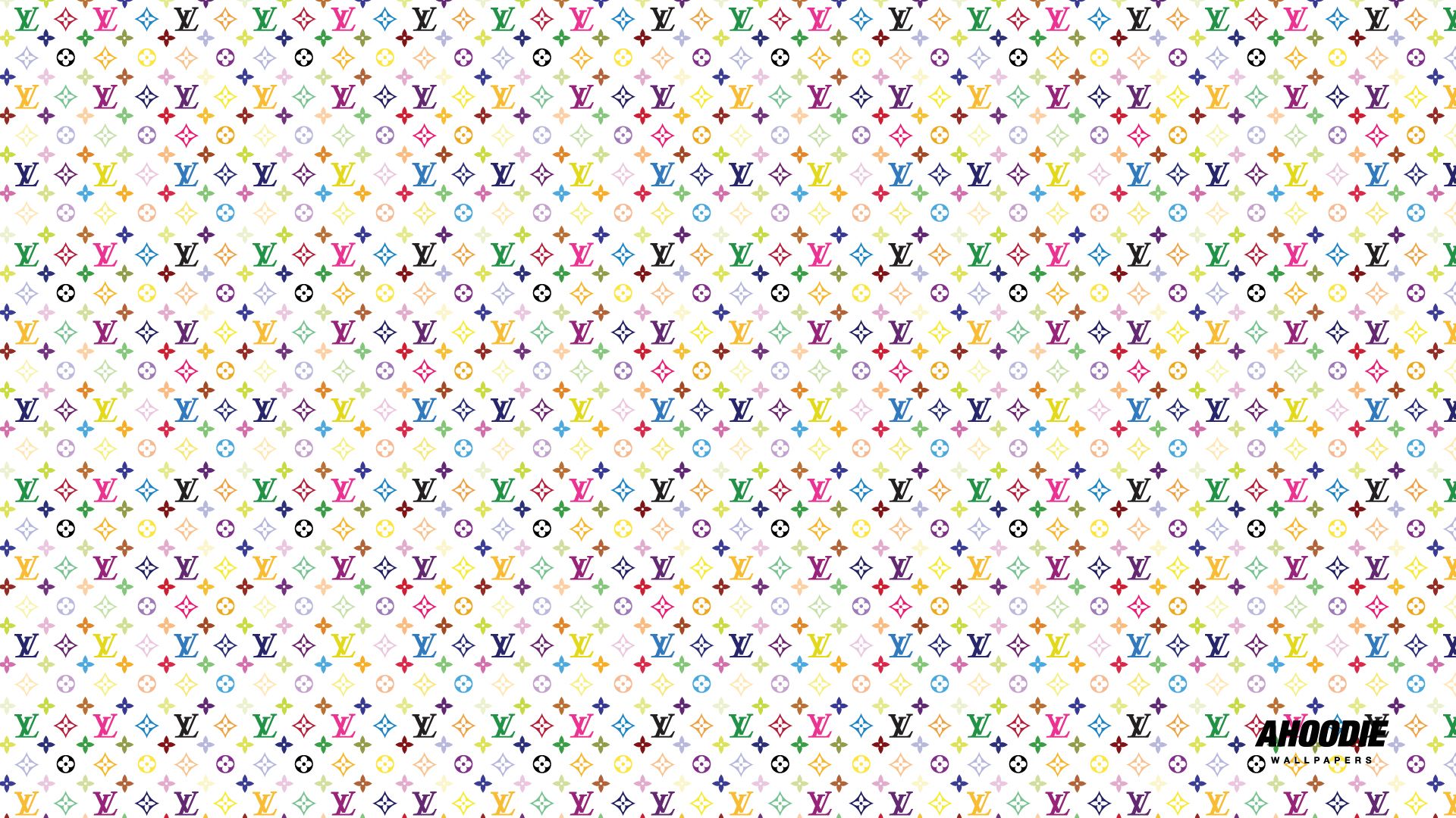 Pattern Louis Vuitton multicolore bianco, 1920x1080 1080p, Desktop