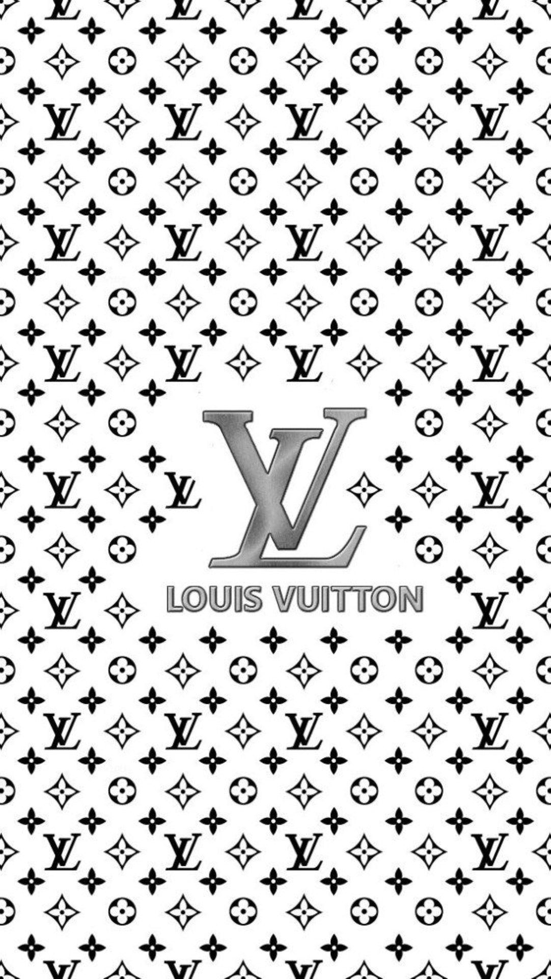 Louis Vuitton monogram bianco nero, 1082x1920 Full HD Verticale, iPhone