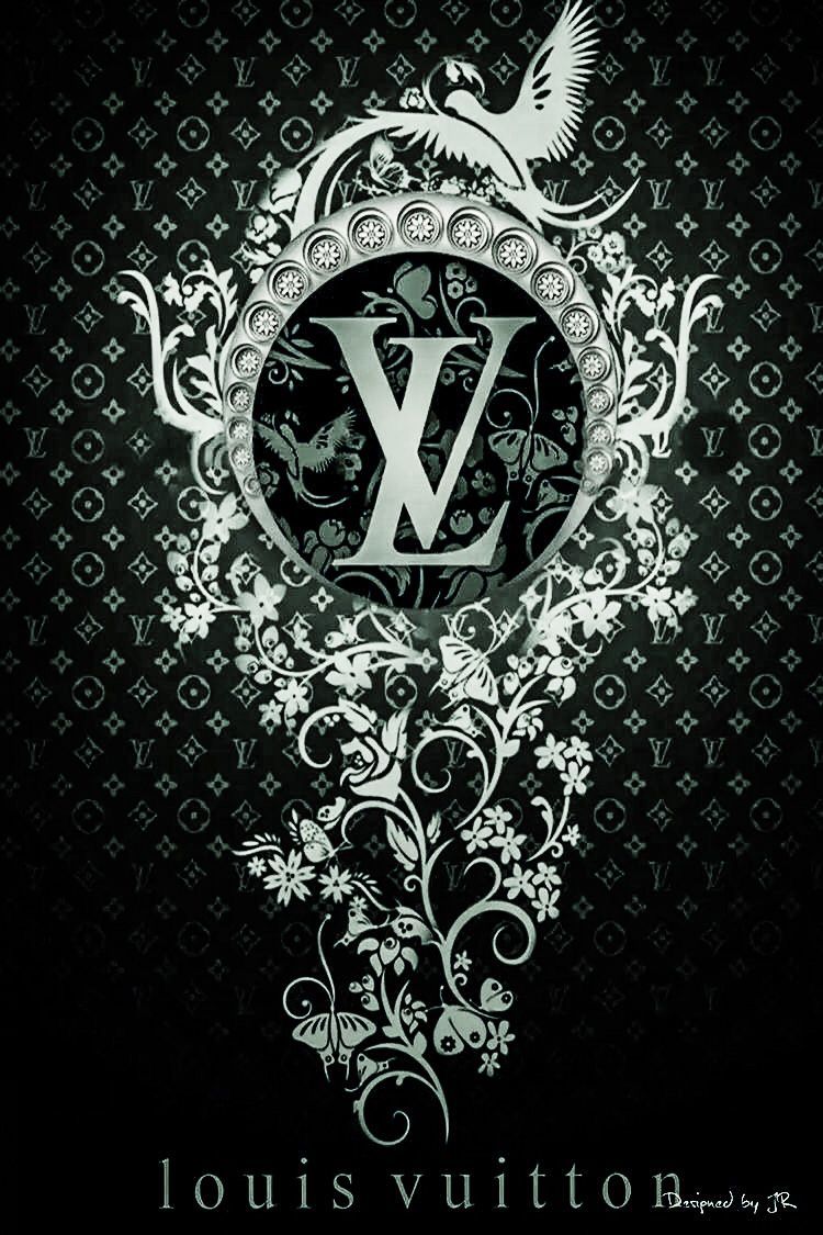 Logo Louis Vuitton bianco e nero, 750x1125 Full HD Verticale, iPhone