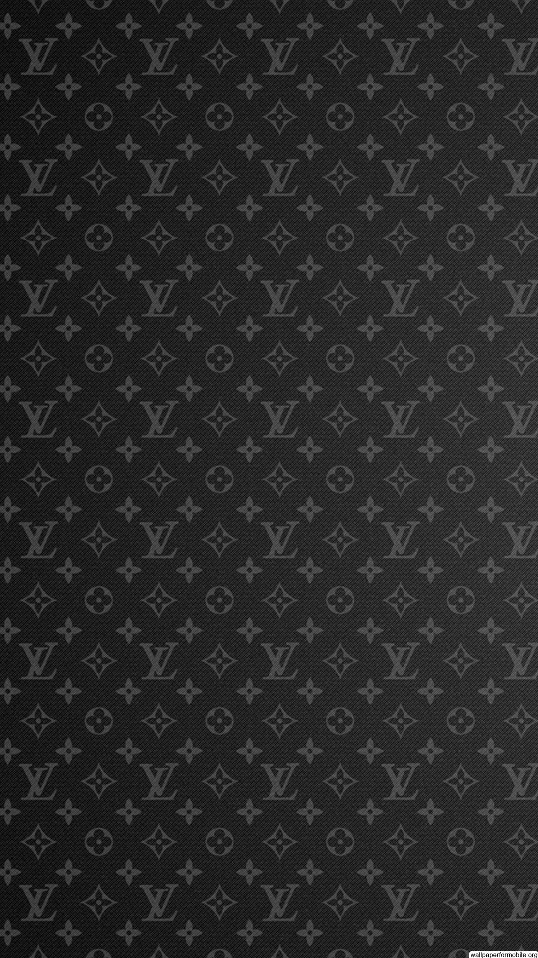 Motivo monogramma Louis Vuitton nero, 1080x1920 Verticale, Samsung Galaxy