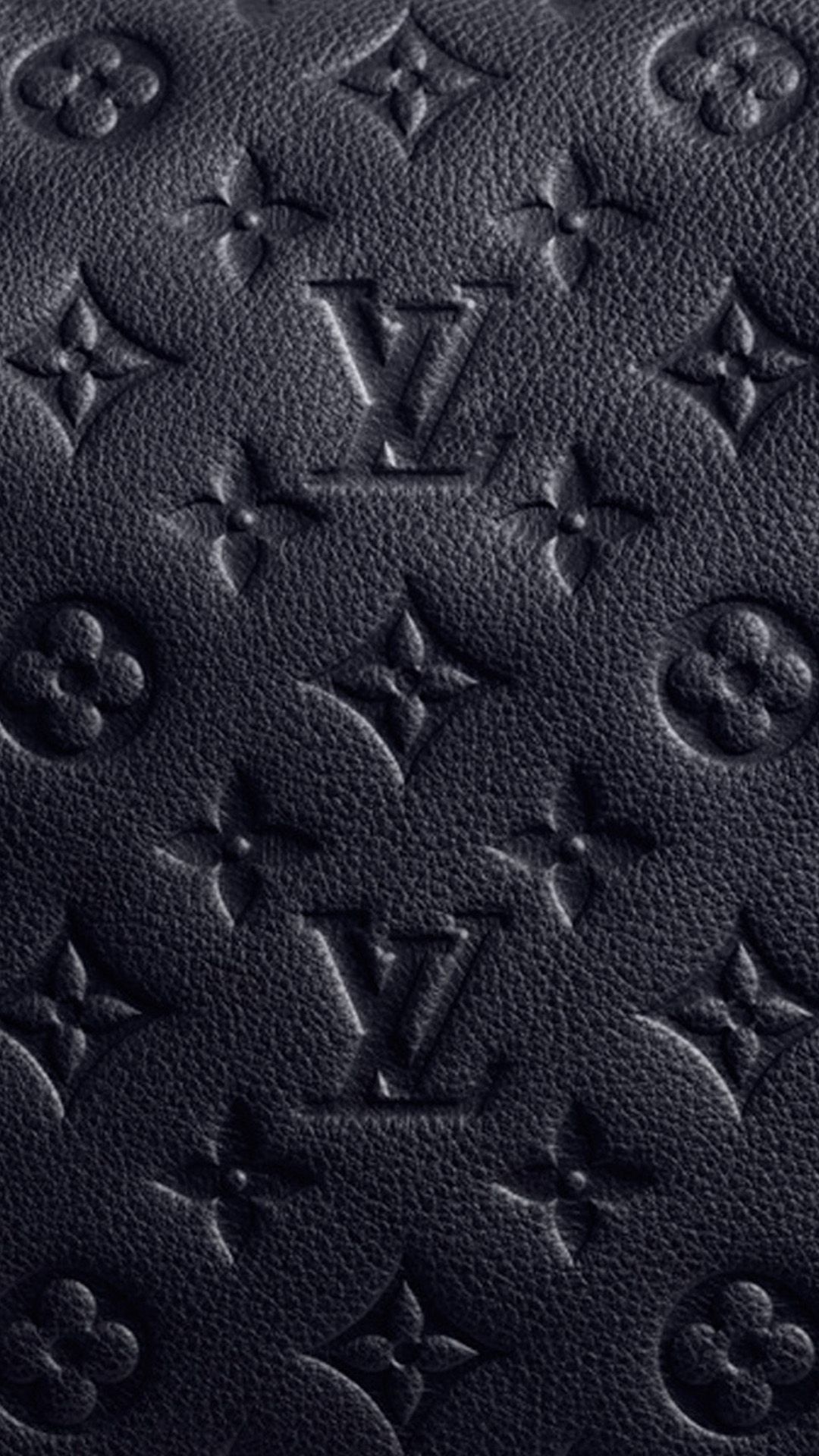 Monogramma Louis Vuitton nero, moda di lusso, 1080x1920 Verticale, Mobile