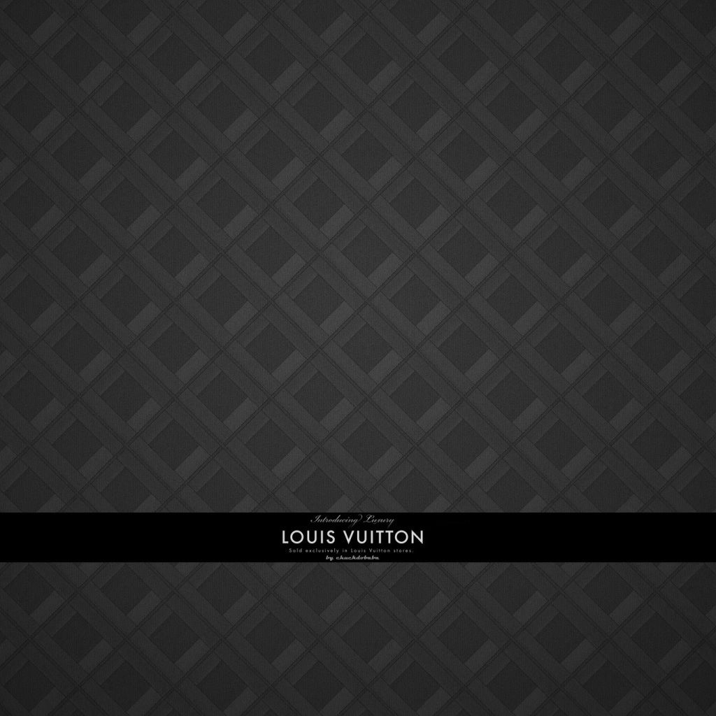 Louis Vuitton pattern grigio scuro, 1024x1024 HD, PC