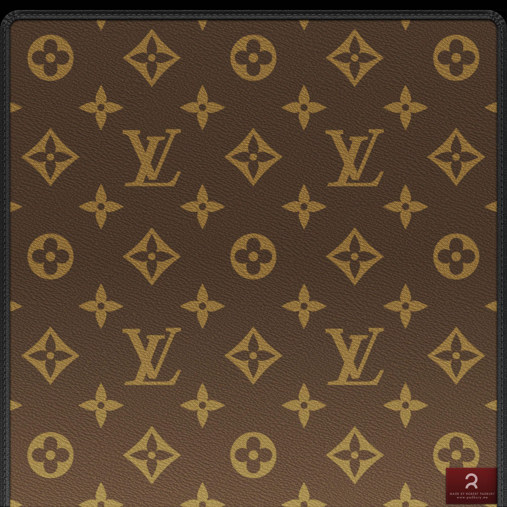 Pattern pelle Louis Vuitton marrone, francese, 2048x2048 alta risoluzione, PC
