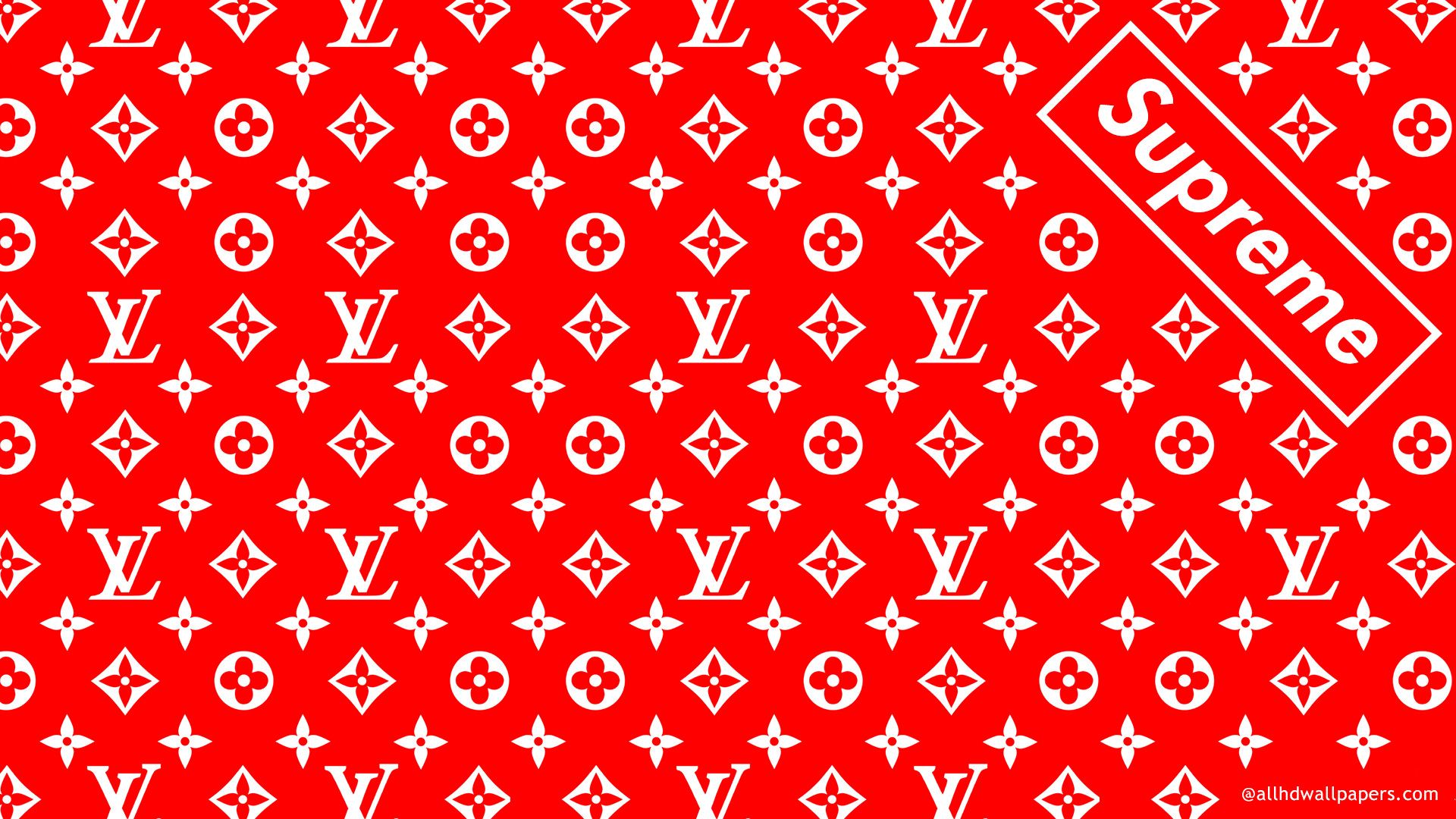 Louis Vuitton Supreme rosso, 1080x1920 Verticale, Samsung Galaxy