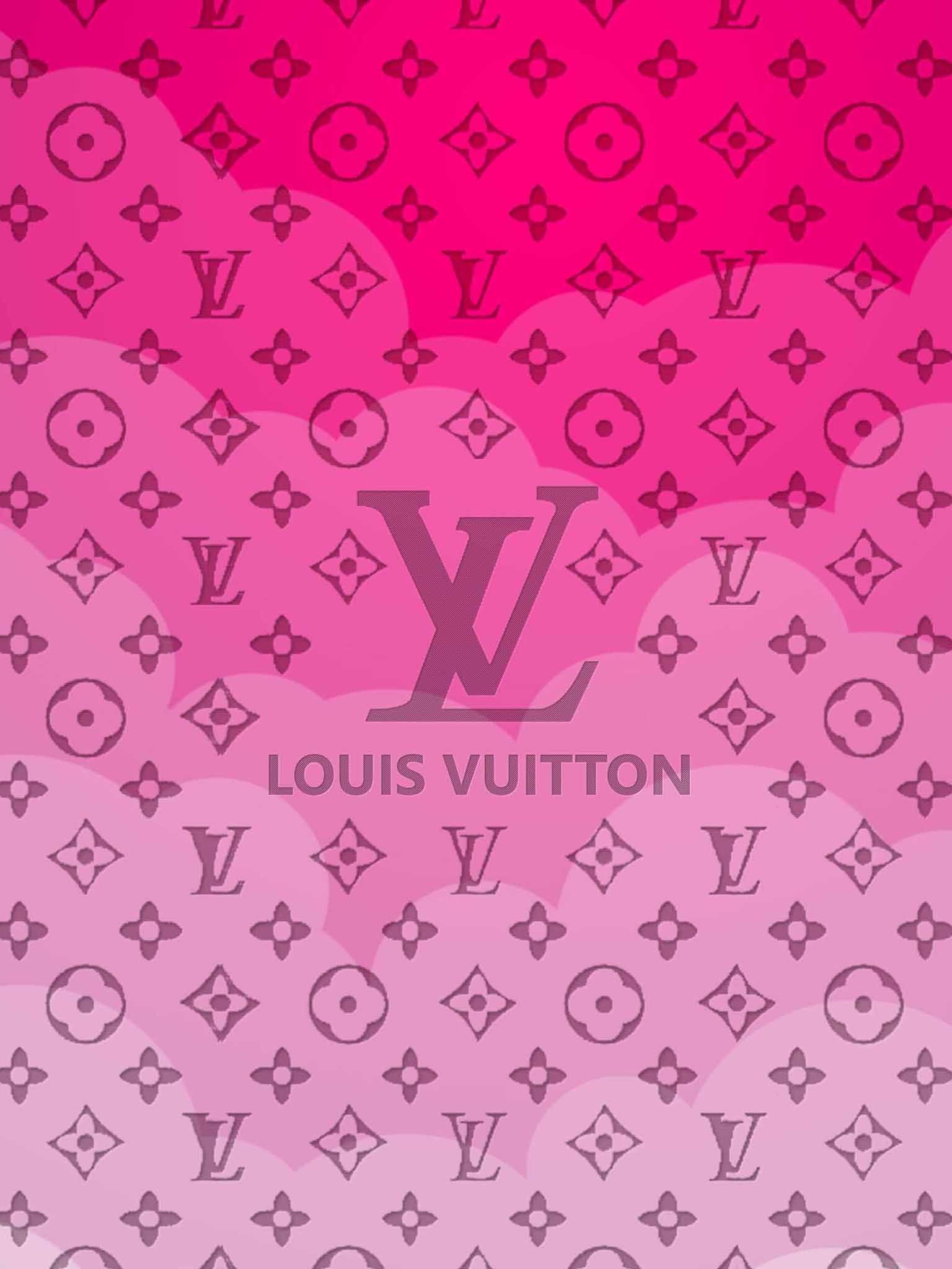 Louis Vuitton monogram rosa, moda di lusso, 1536x2048 Verticale, Telefono