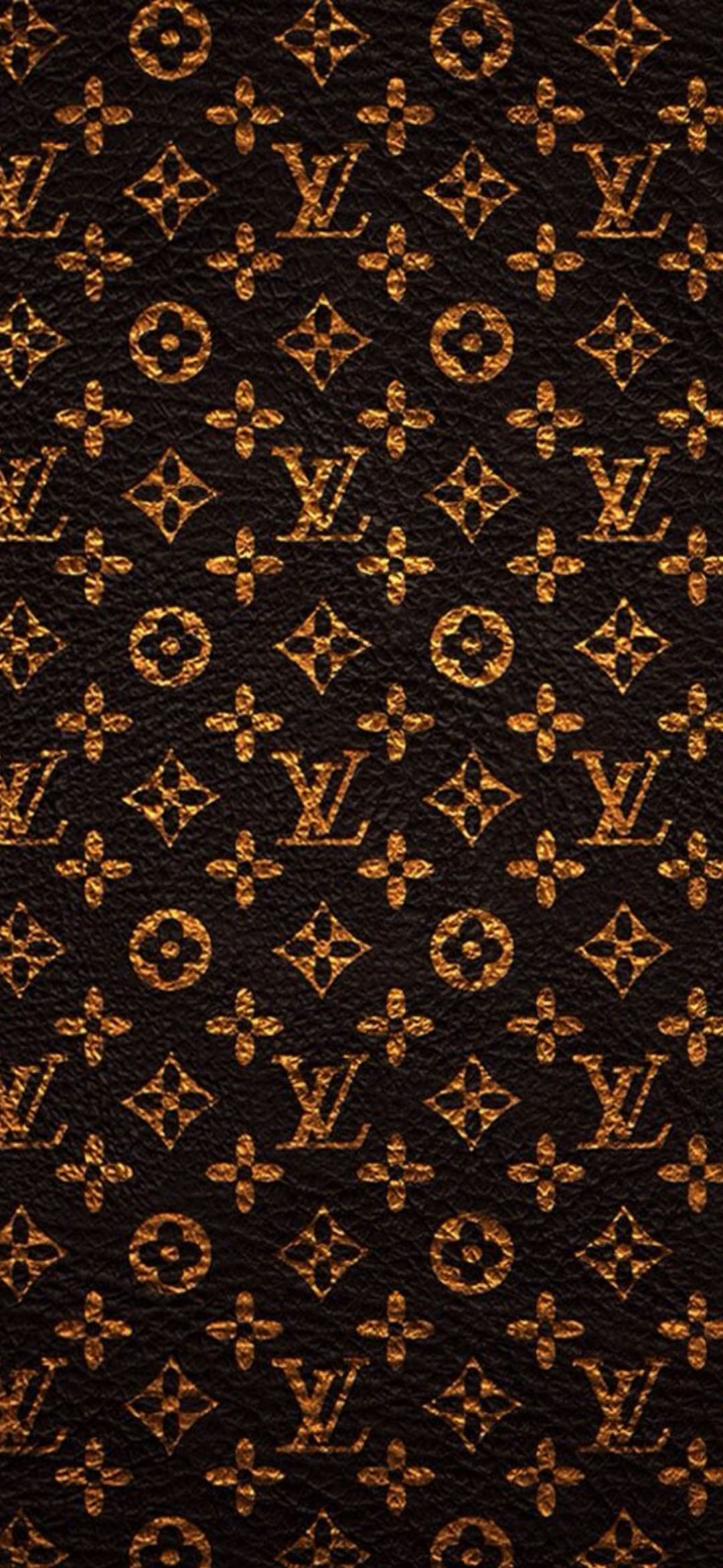 Motivo monogramma Louis Vuitton marrone, 1080x2340 Verticale, Mobile