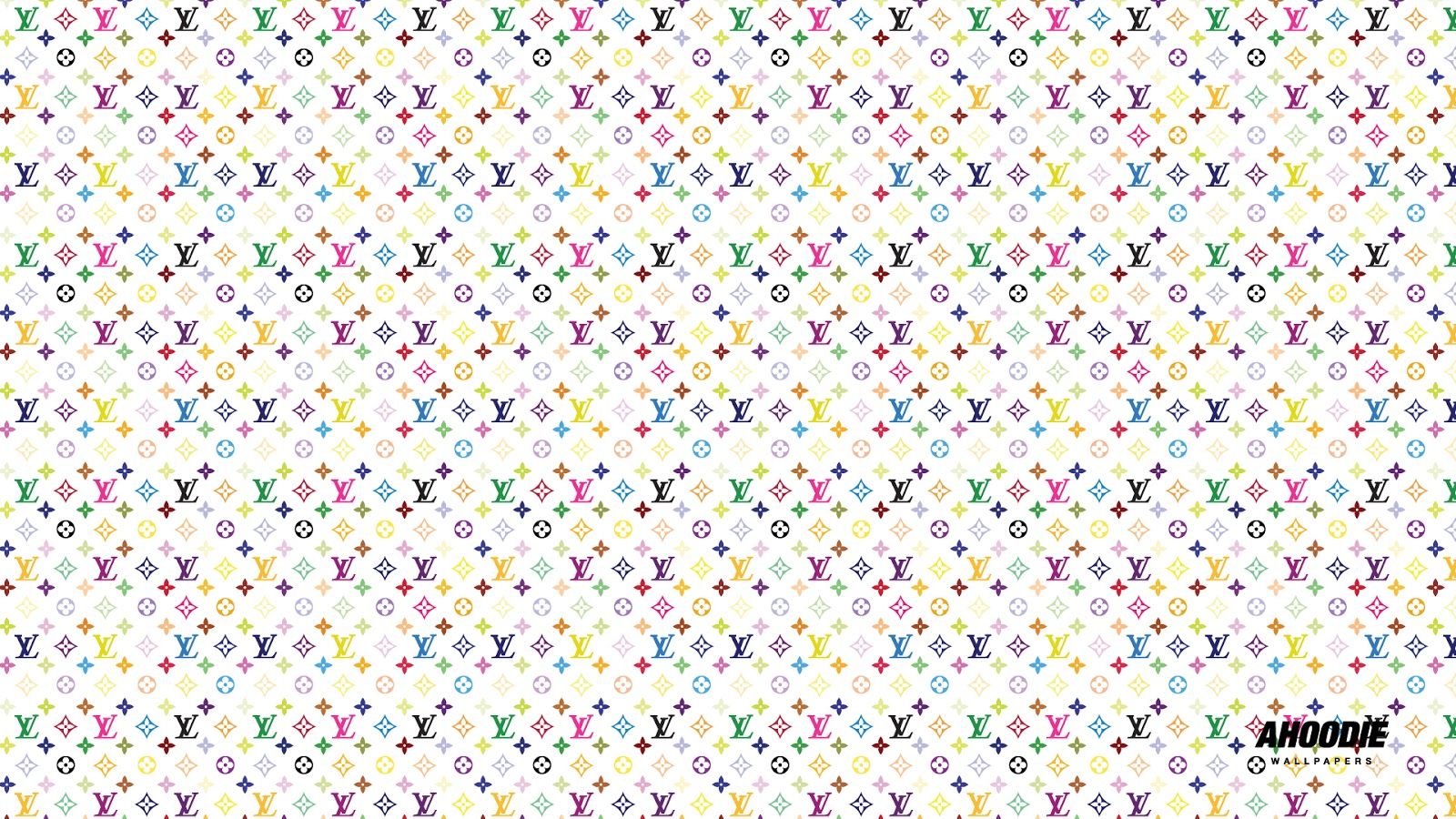 Pattern monogramma Louis Vuitton colorato, 1600x900 HD, Desktop