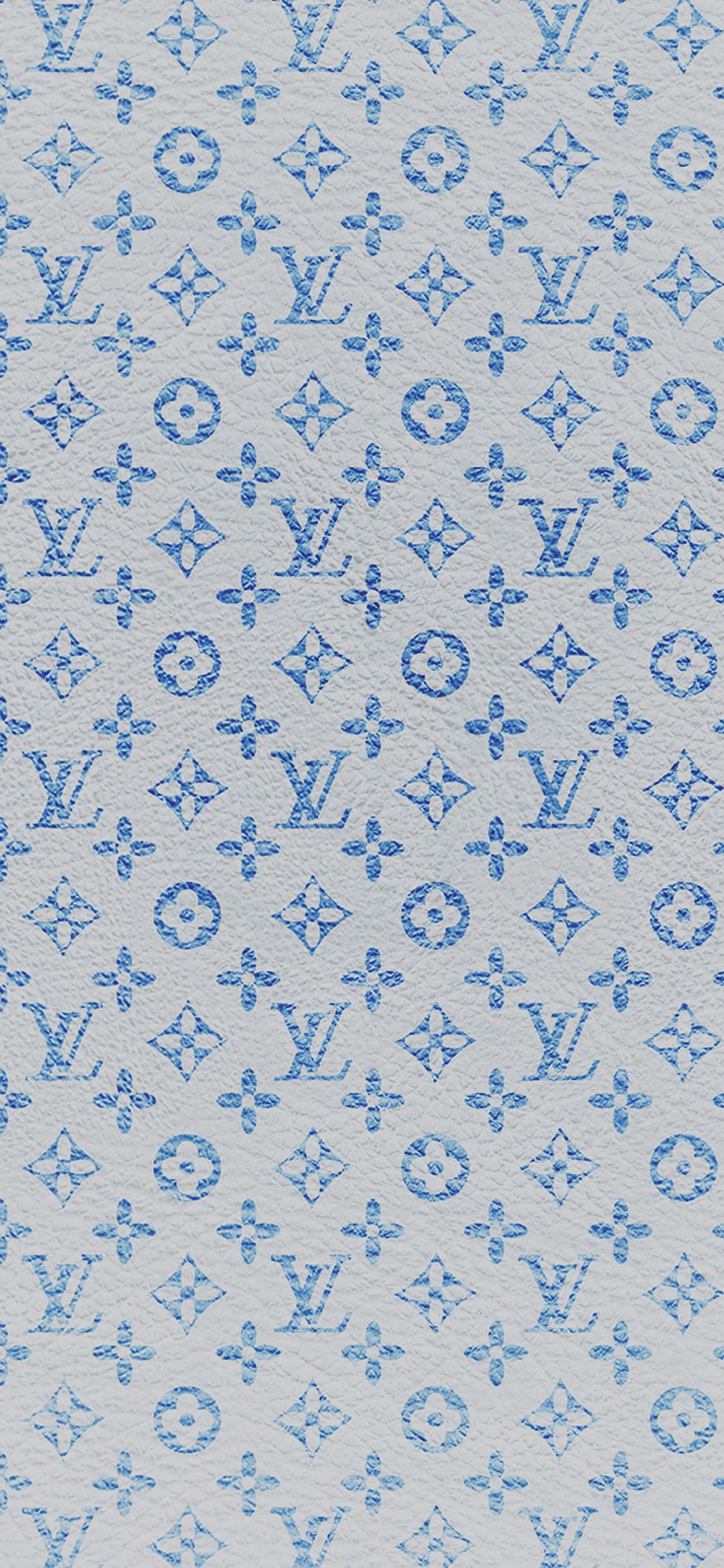 Motivo Louis Vuitton blu chiaro, 1125x2436 Verticale, Telefono