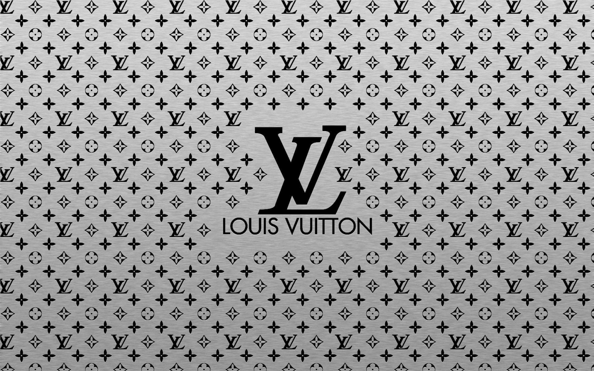 Logo Louis Vuitton monogramma grigio, 1920x1200 Full HD+ WUXGA, PC