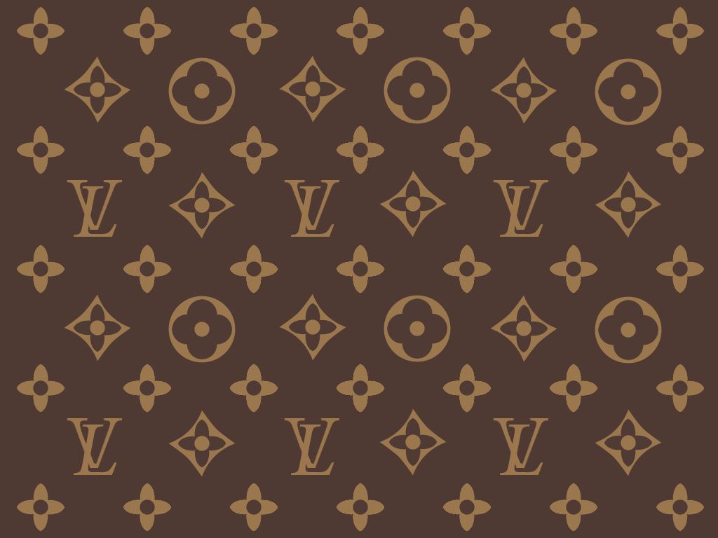 Motivo monogramma Louis Vuitton marrone, 1024x768 HD, PC