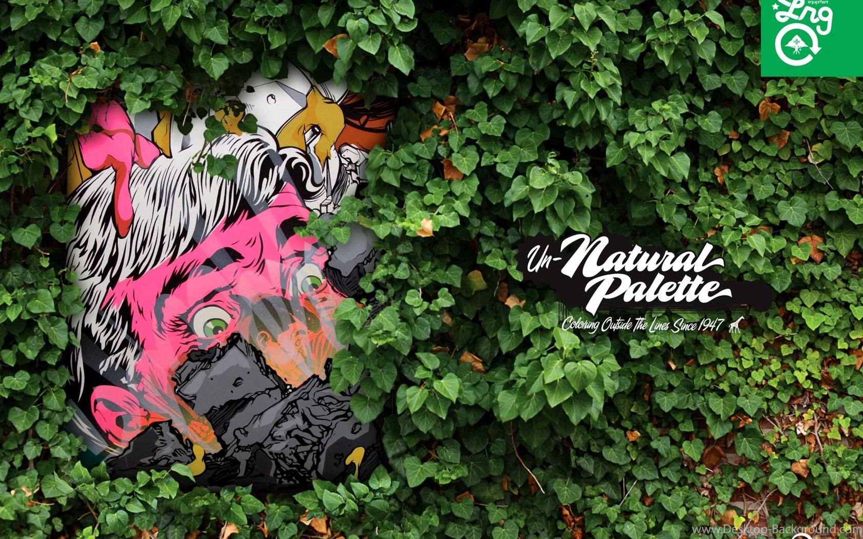 Logo LRG graffiti tra edera, 1680x1050 HD Ready, Laptop