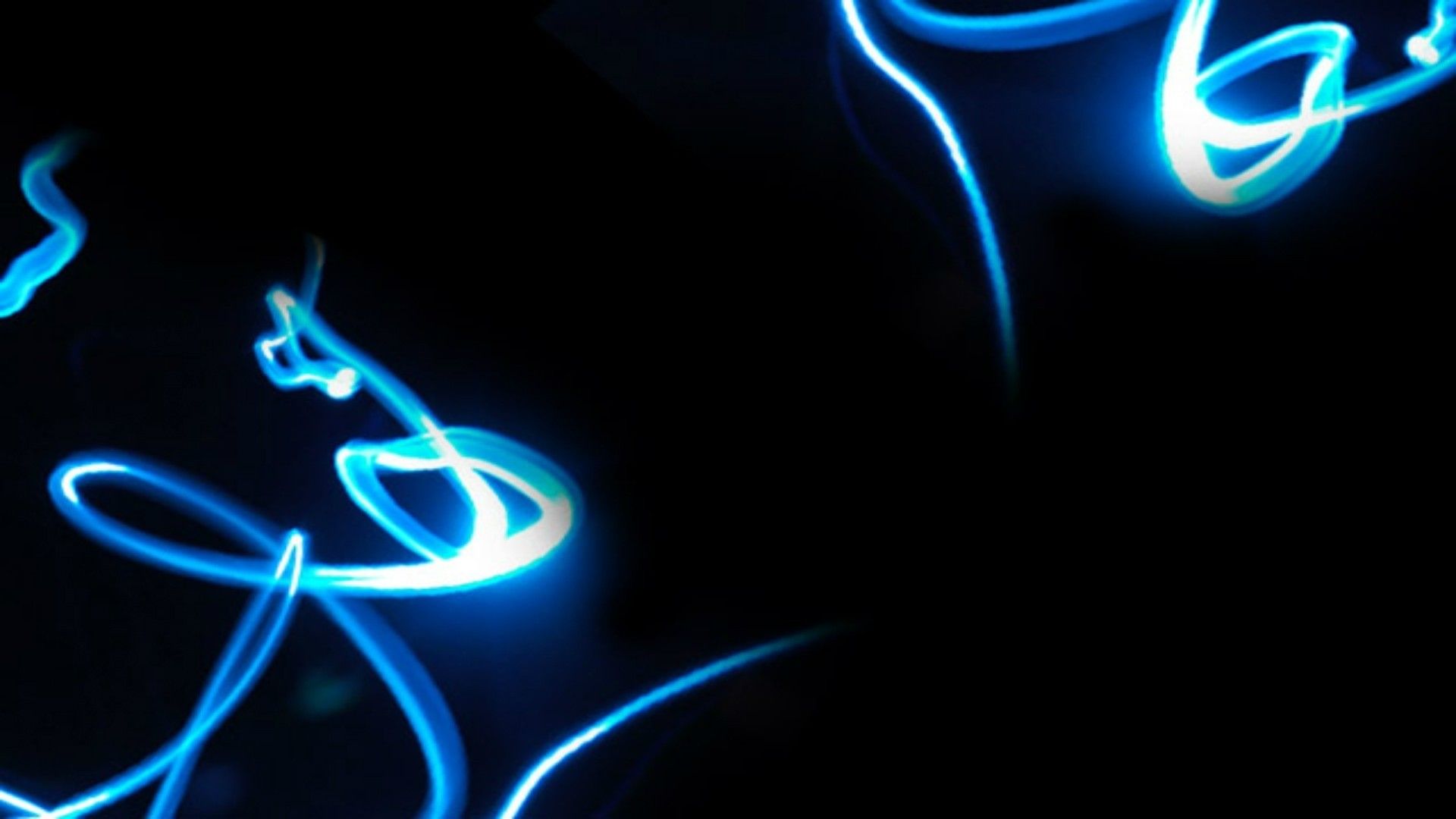 Linee luminose blu neon, 1920x1080 1080p, Desktop