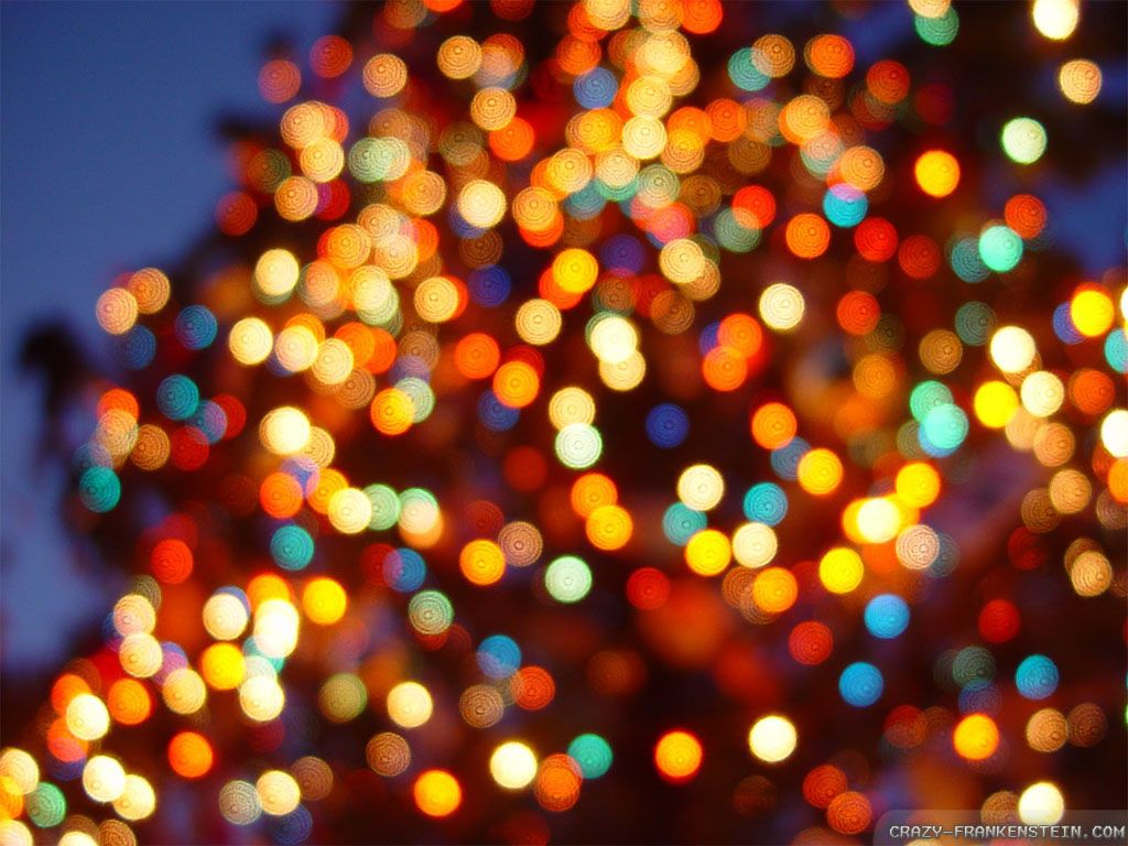 Luci natalizie sfocate bokeh, 1024x768 HD, PC