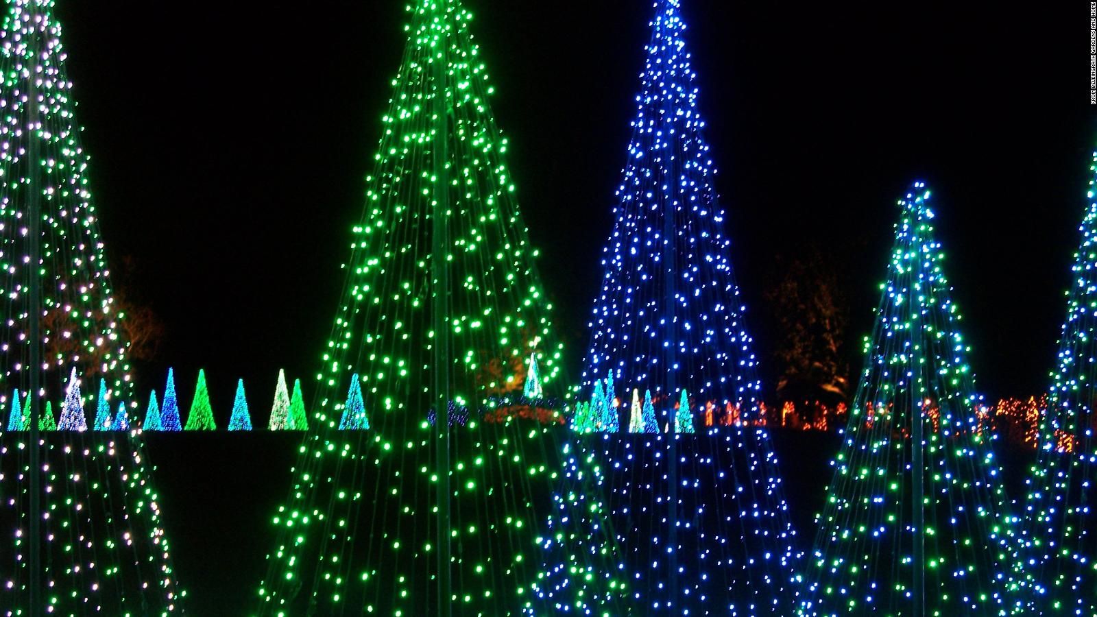 Alberi di Natale luminosi colorati, 1600x900 HD, PC
