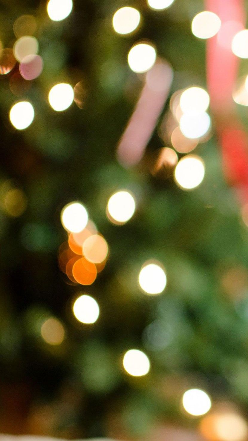 Luci bokeh natalizie albero, 830x1477 Full HD Verticale, iPhone