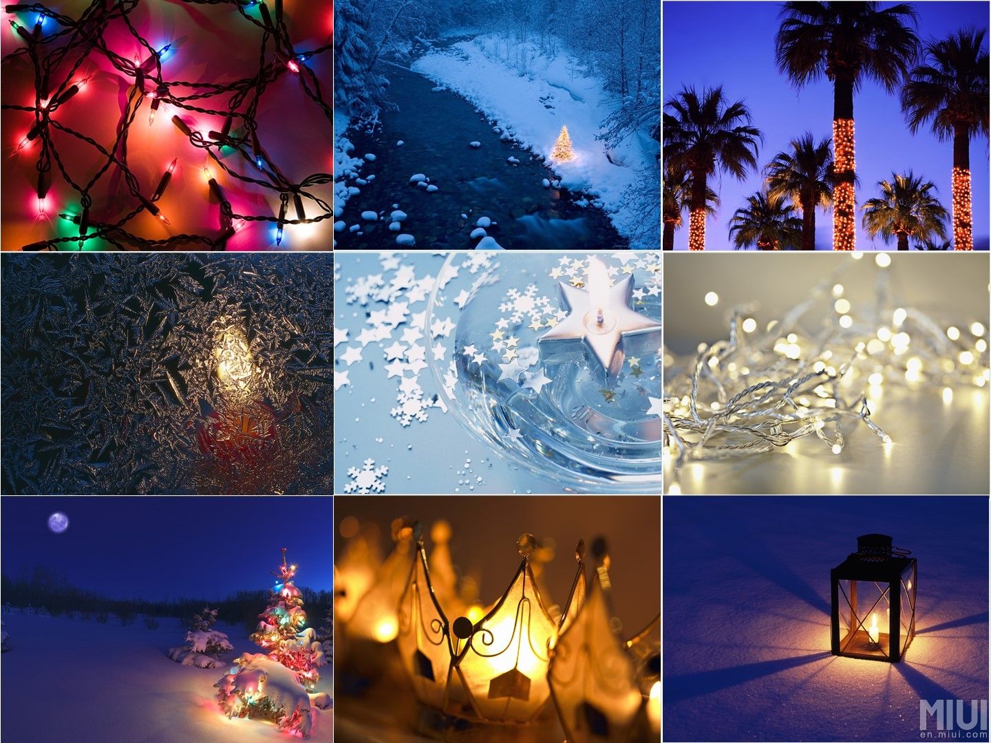 Collage luci natalizie festive, 1440x1080 HD, Desktop
