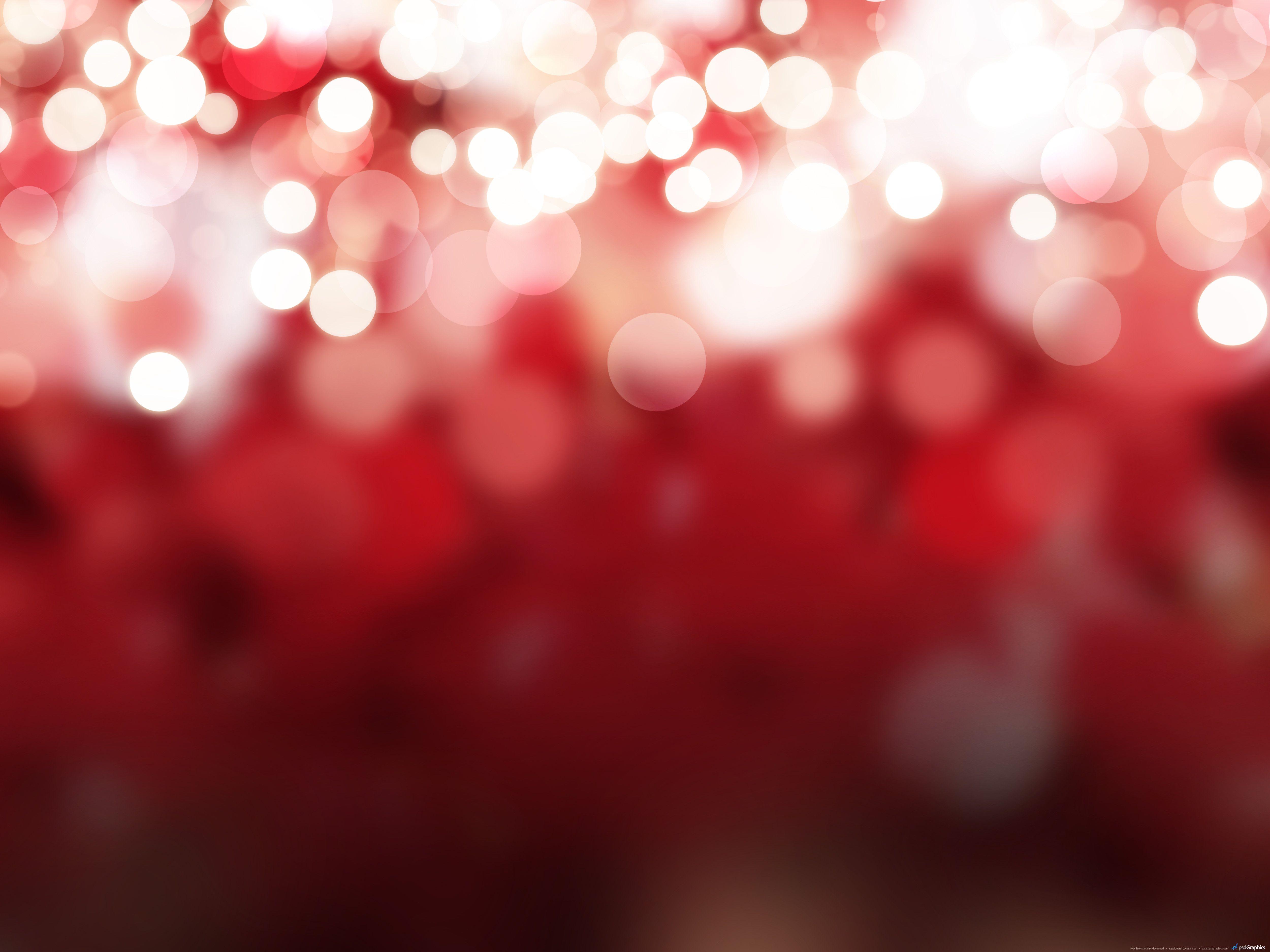 Luci natalizie sfocate rosse, 5000x3750 4K, Desktop 4K