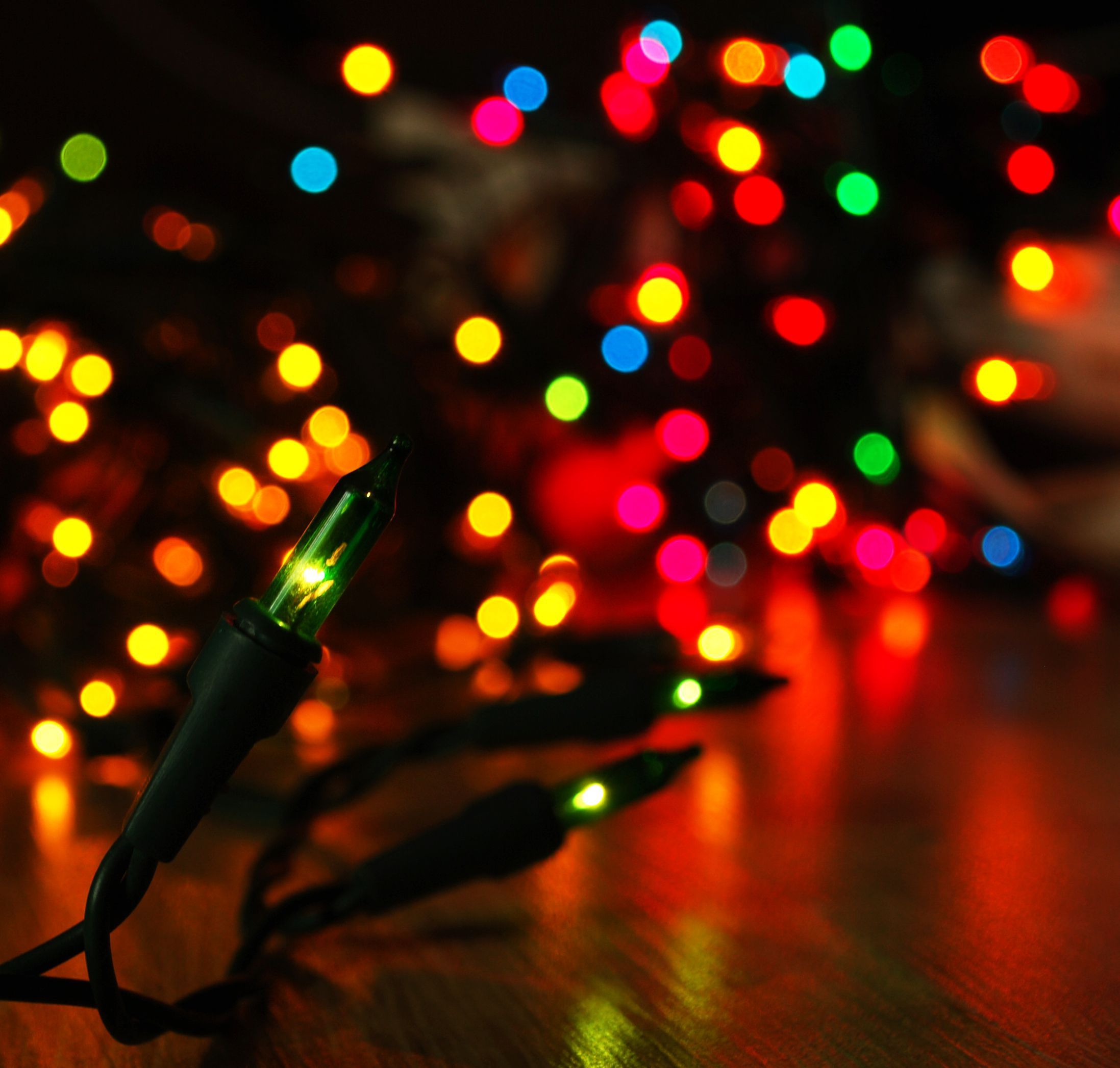 Luci di Natale sfocate colorate, 2195x2094 Hi-Res, PC