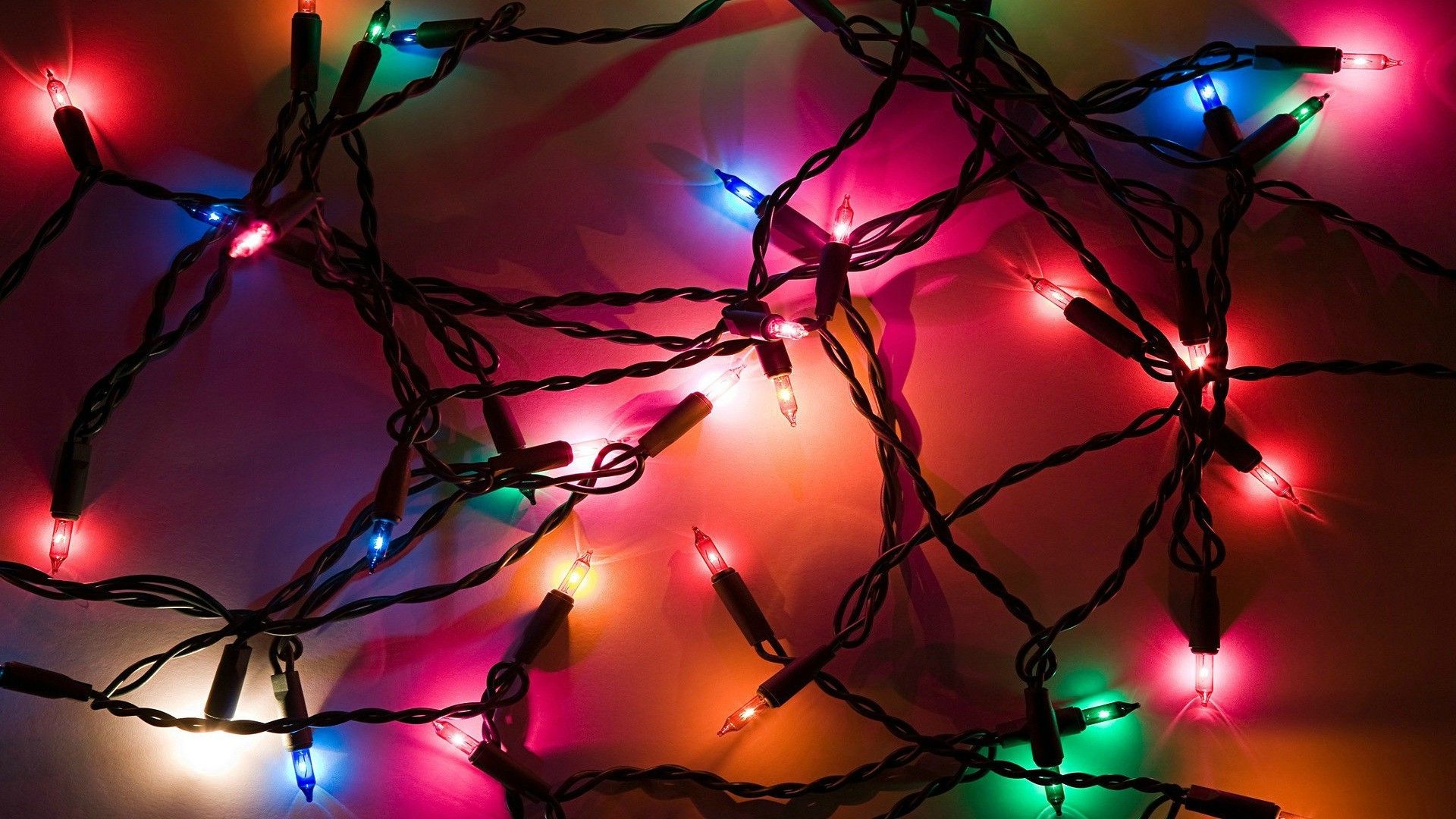 Luci di Natale colorate intrecciate, 1920x1080 Full HD 1080p, Desktop