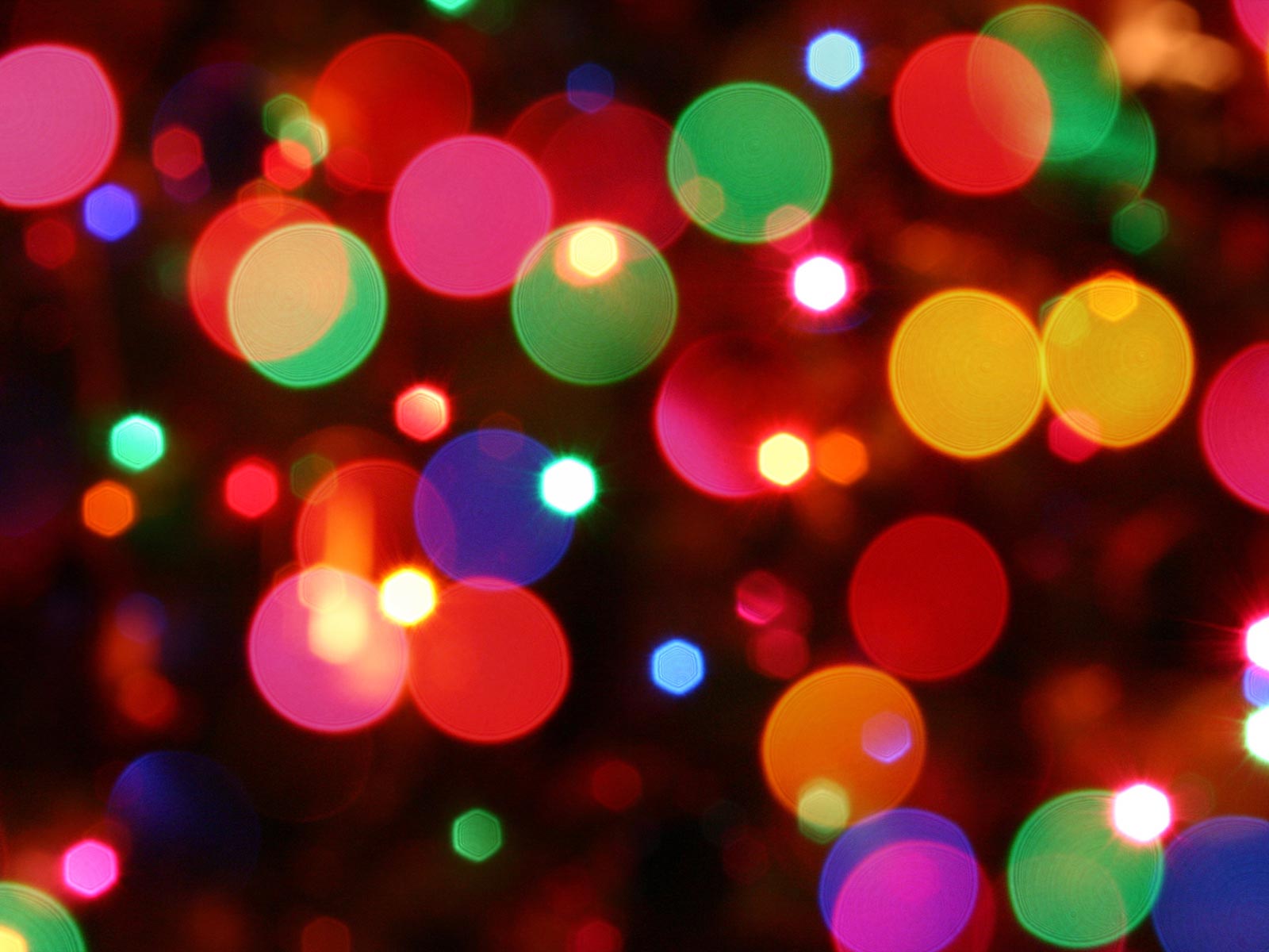 Luci natalizie colorate bokeh, 1600x1200 900p, Desktop