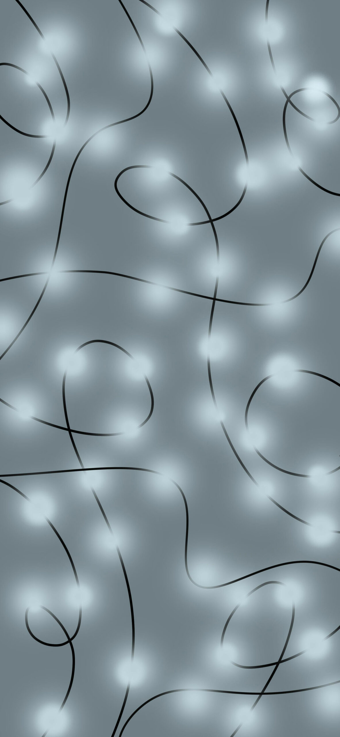 Luci di Natale grigie, 1183x2560 Verticale, Mobile