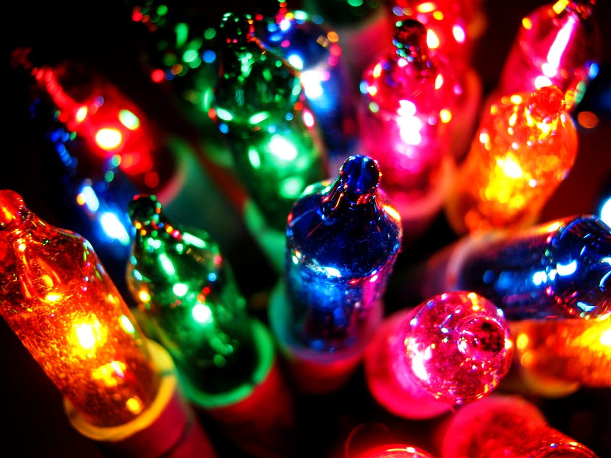 Luci di Natale colorate, 1200x900 HD, PC