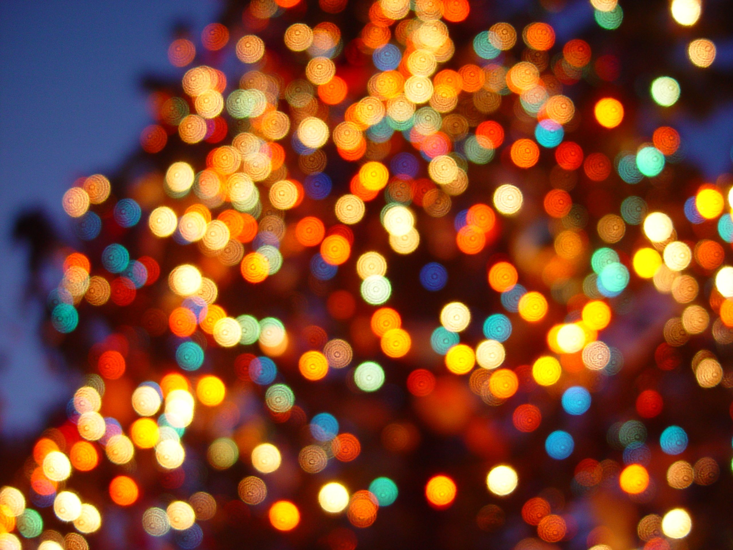 Luci di Natale sfocate colorate, 2560x1920 WQXGA, Monitor Gaming