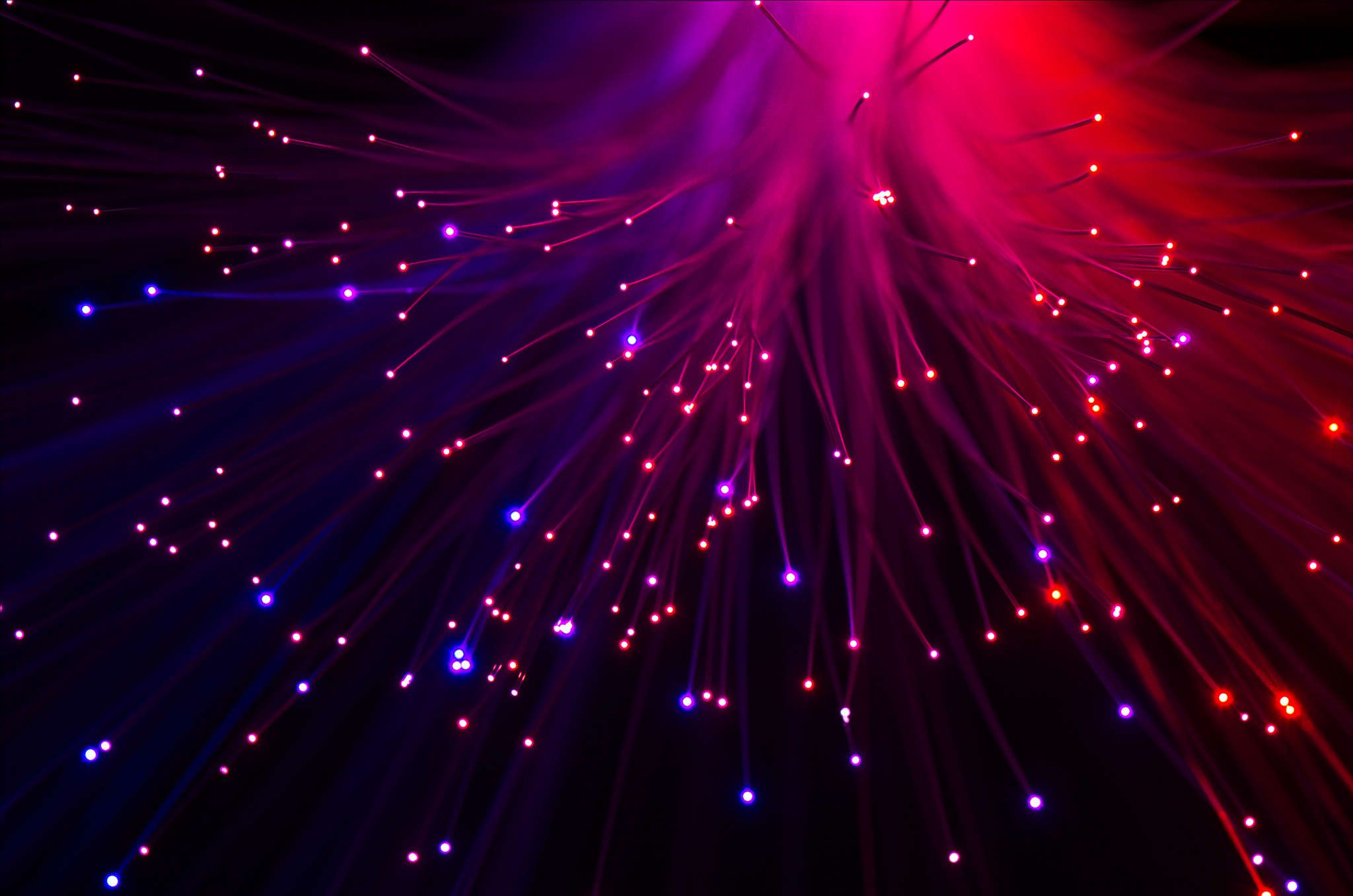 Fibre ottiche luminose colorate, 2048x1357 Hi-Res, PC Desktop