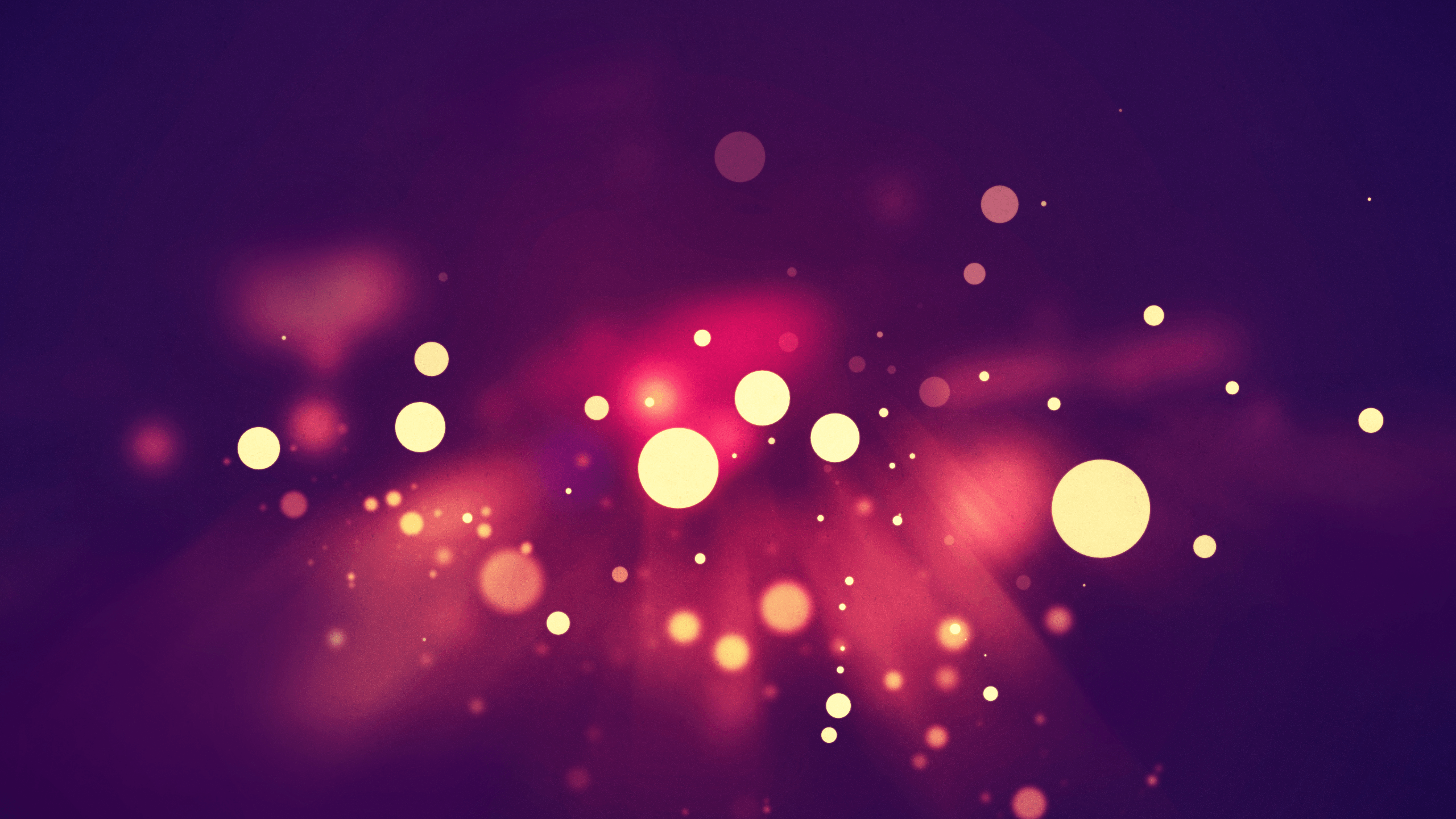 Bokeh luci dorate viola, 2560x1440 2K QHD, PC