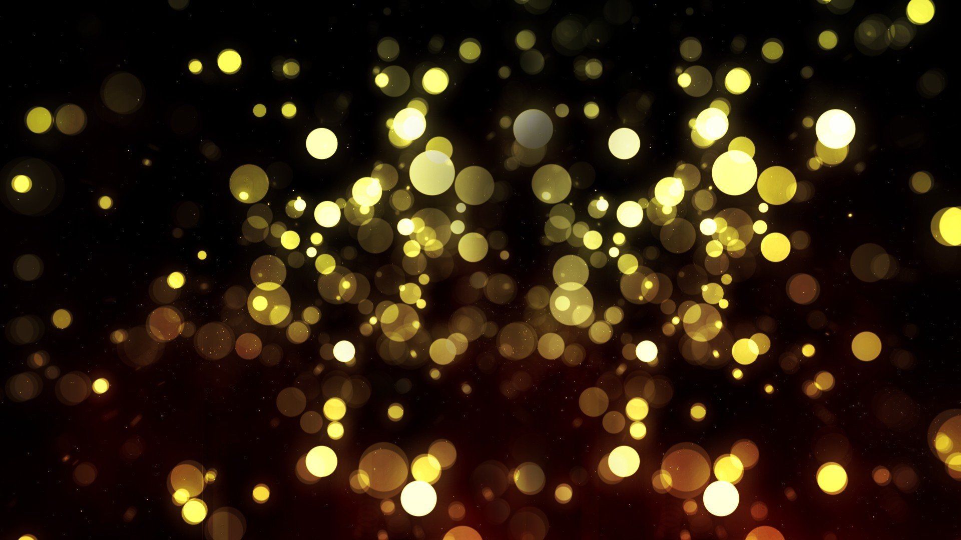 Luci dorate bokeh scure, 1920x1080 1080p, Desktop