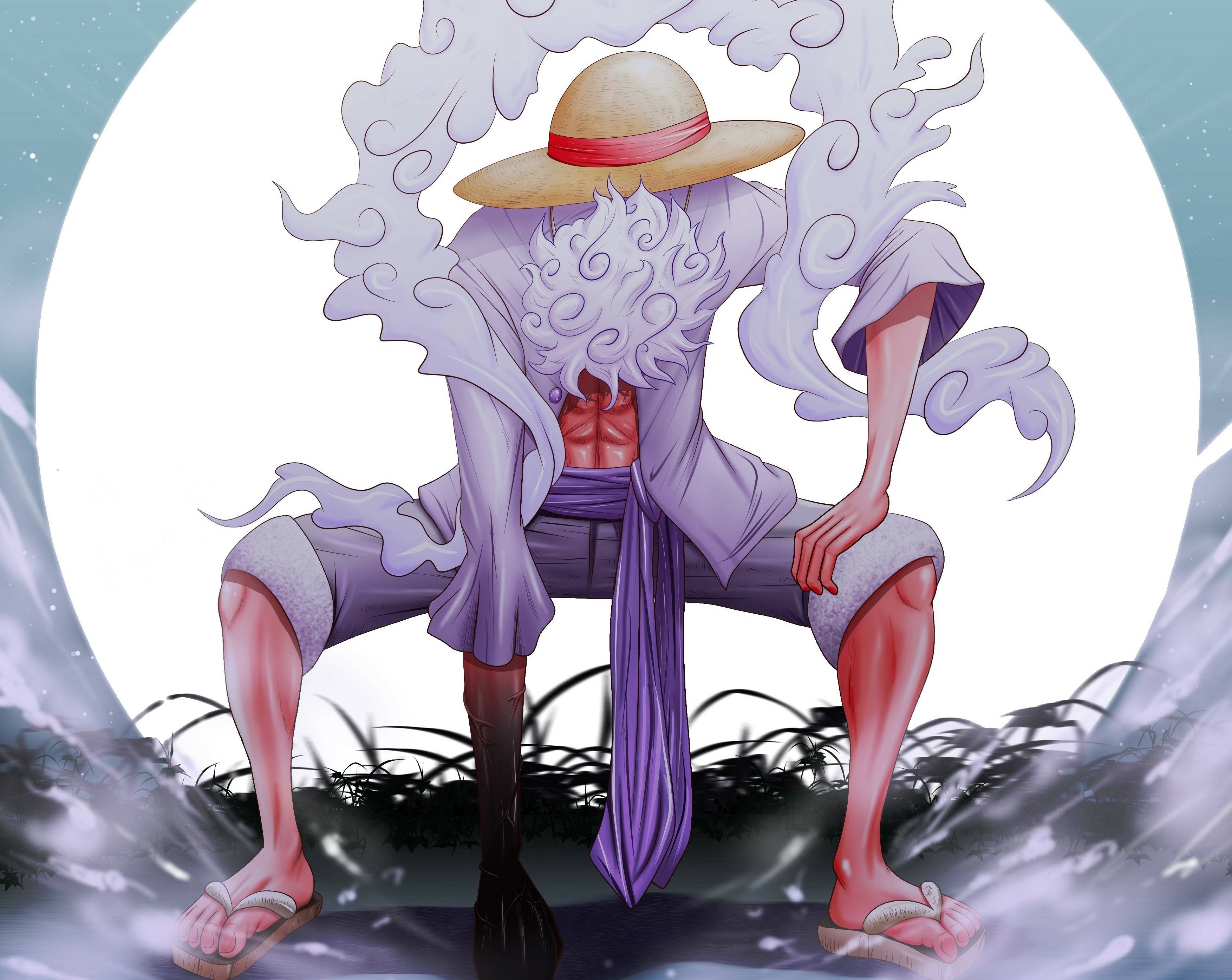 Luffy Gear 5 One Piece, 3507x2790 2K, Desktop
