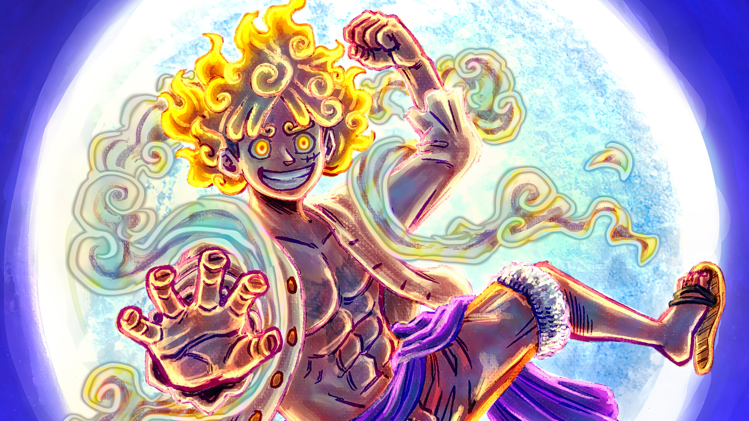 Luffy Gear 5 One Piece, 2560x1440 2K, Monitor Gaming