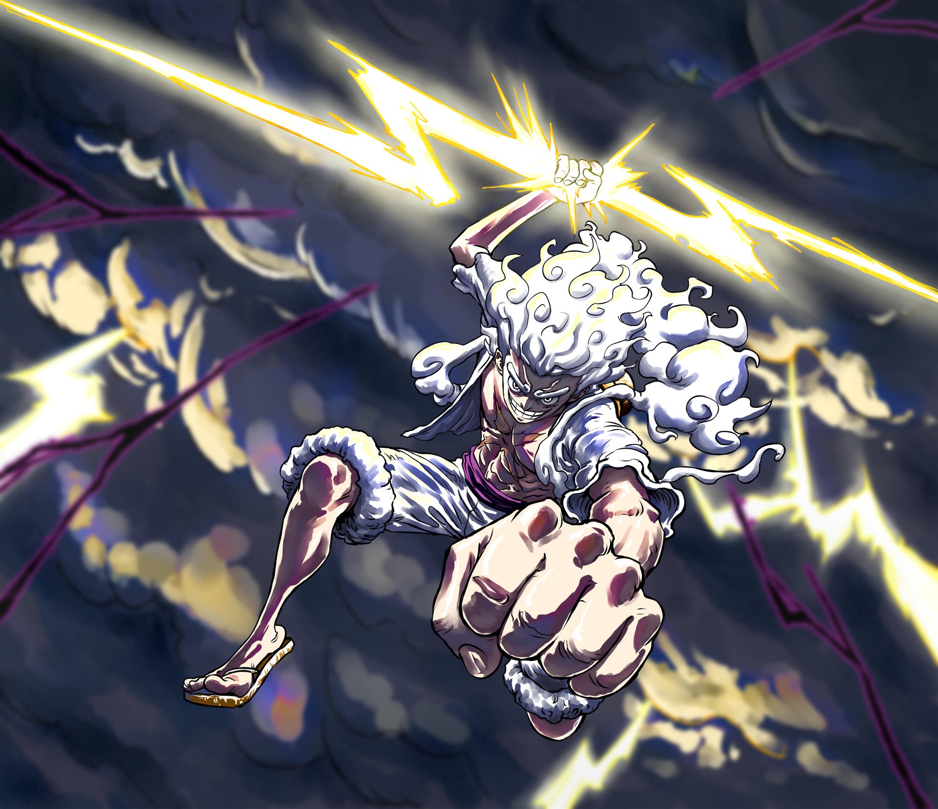 Luffy Gear 5, One Piece, 1920x1656 Full HD+ WUXGA, PC