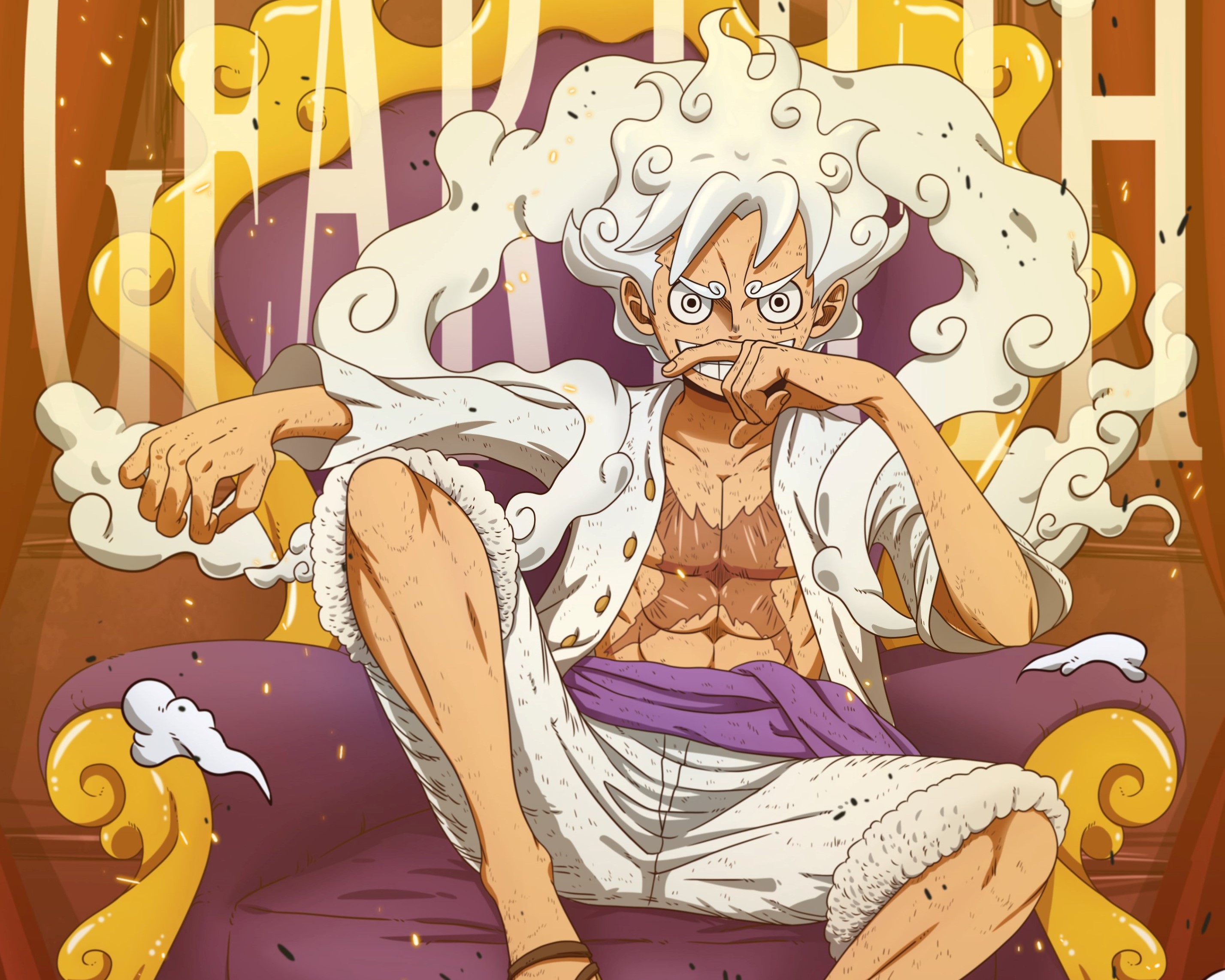 Luffy Gear 5 One Piece, anime pirati, 2855x2283 2K+, Desktop