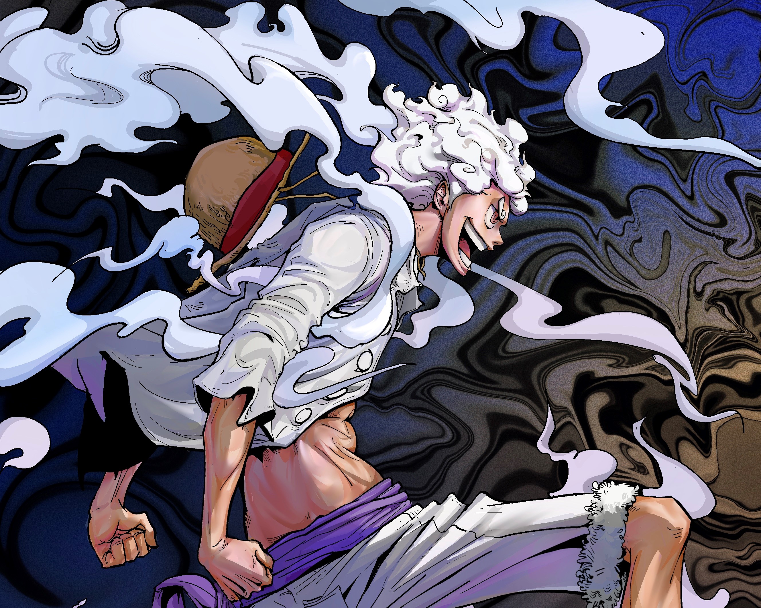 Luffy Gear 5 One Piece, pirata di gomma, 2657x2126 2K+, PC