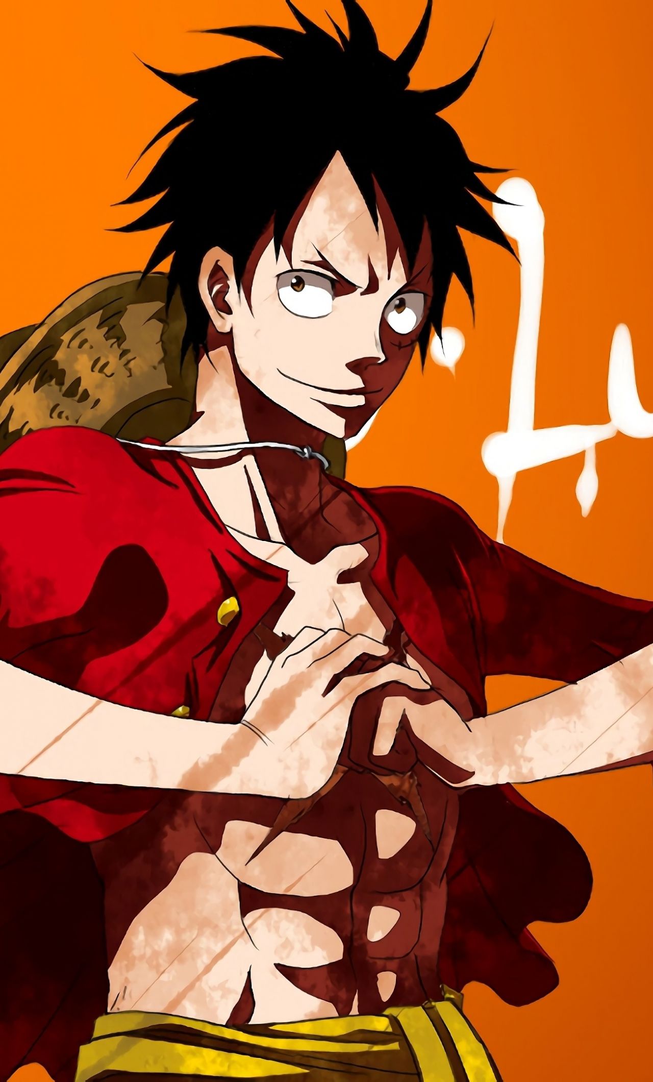 Monkey D. Luffy, One Piece, Eiichiro Oda, 1280x2120 Verticale, Mobile